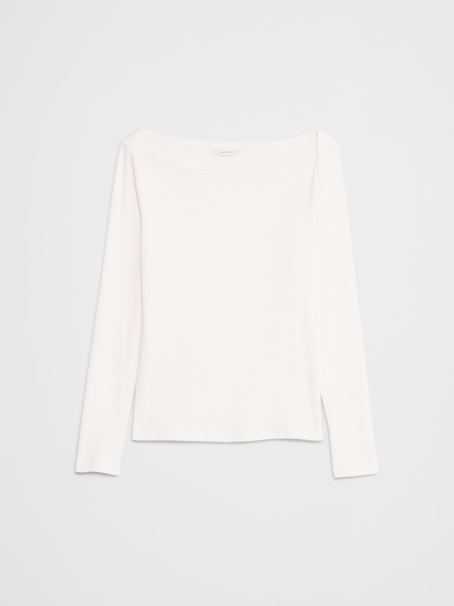 Image number 4 showing, Ribbed Boat-Neck Top
