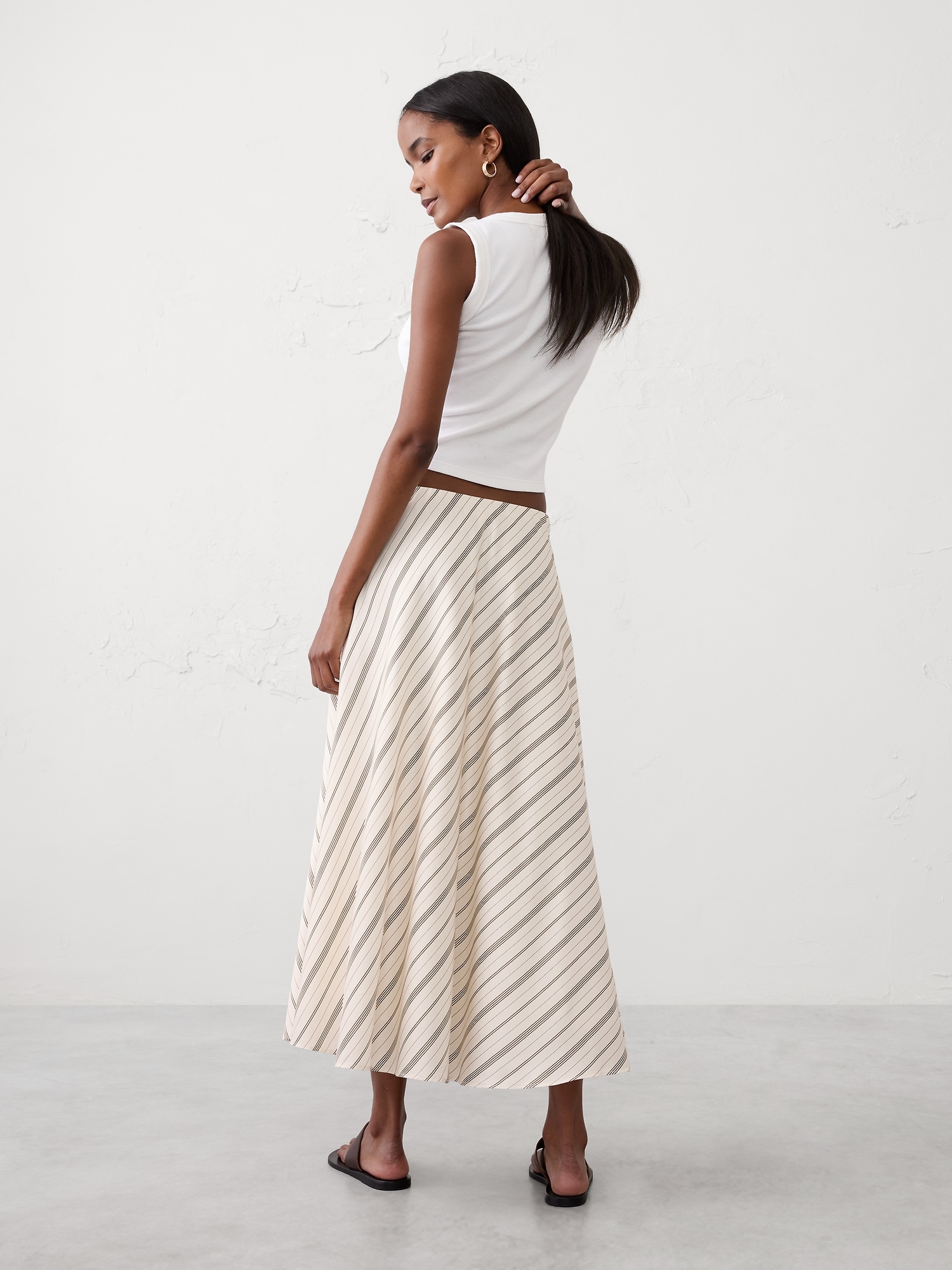 Image number 2 showing, Silky Midi Skirt