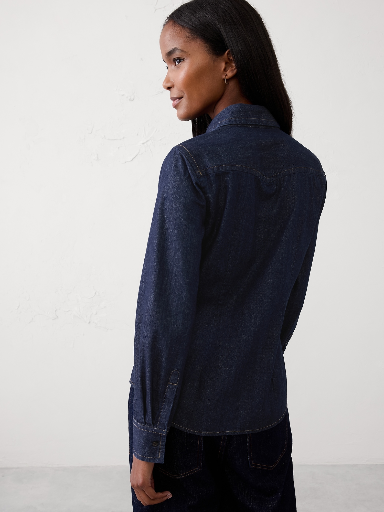 Image number 2 showing, Denim Double Pocket Shirt