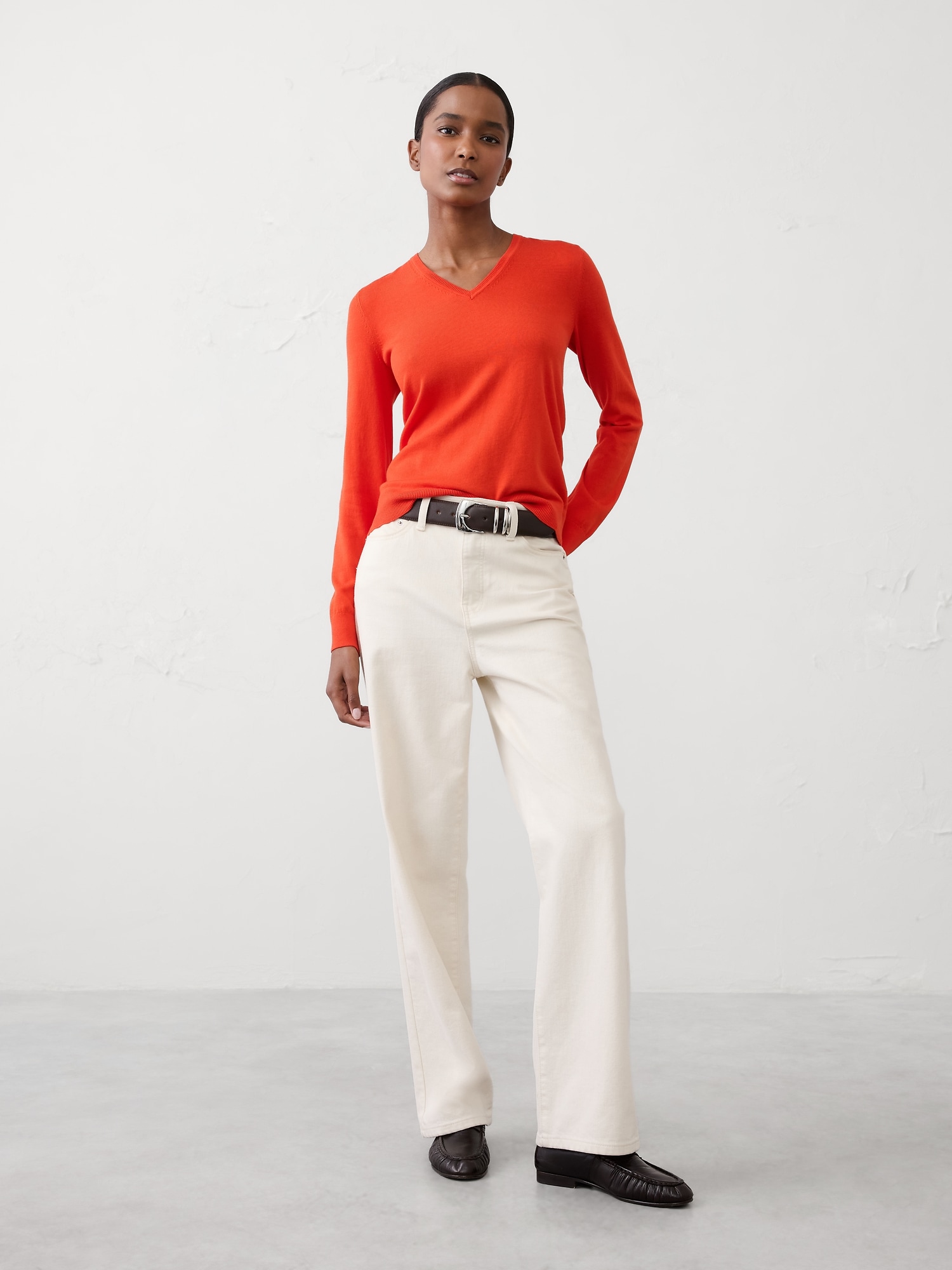 Forever V-Neck Sweater - Venetian Spritz