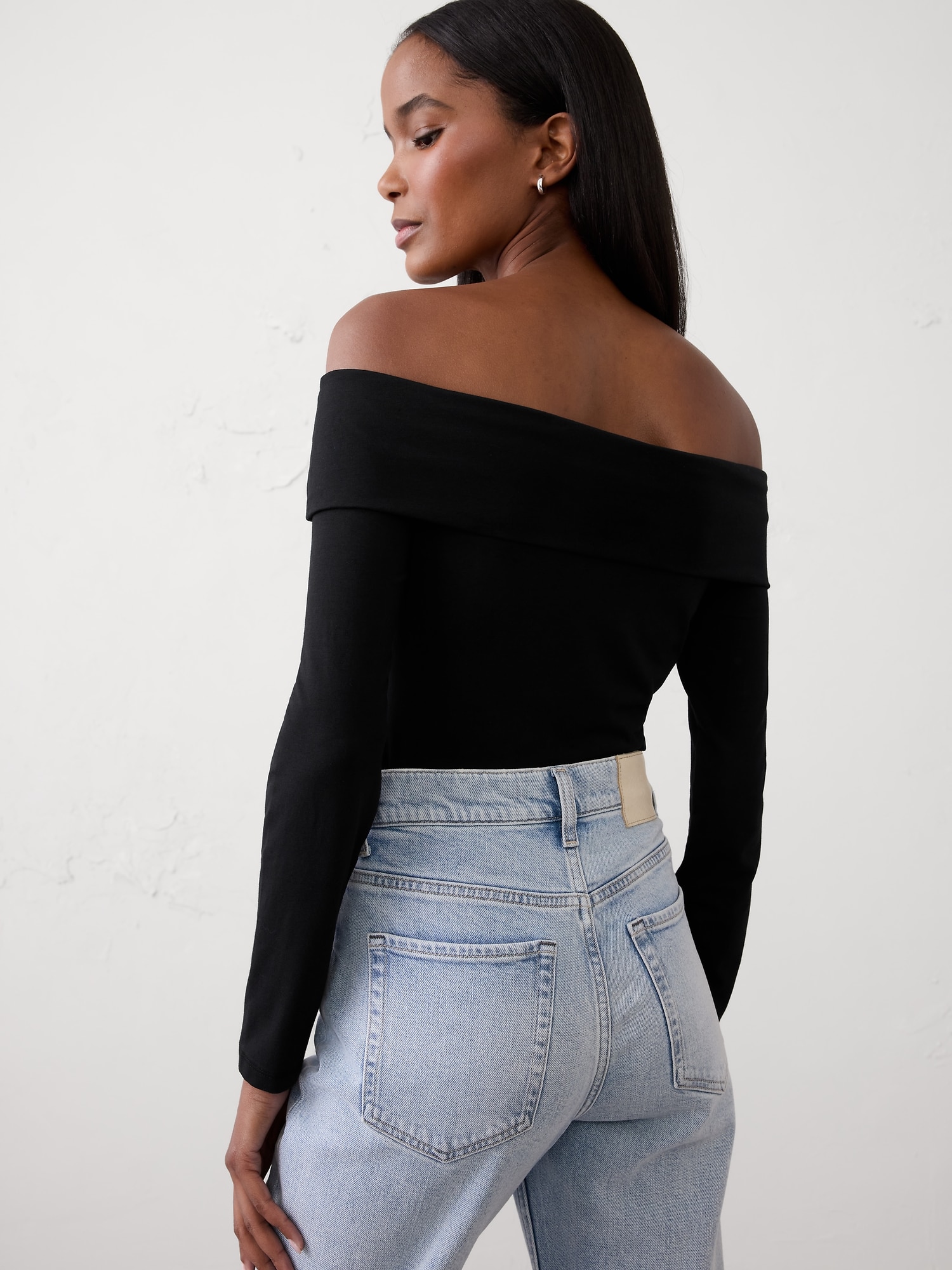 Image number 2 showing, SOFT STRETCH OFF-SHOULDER TOP