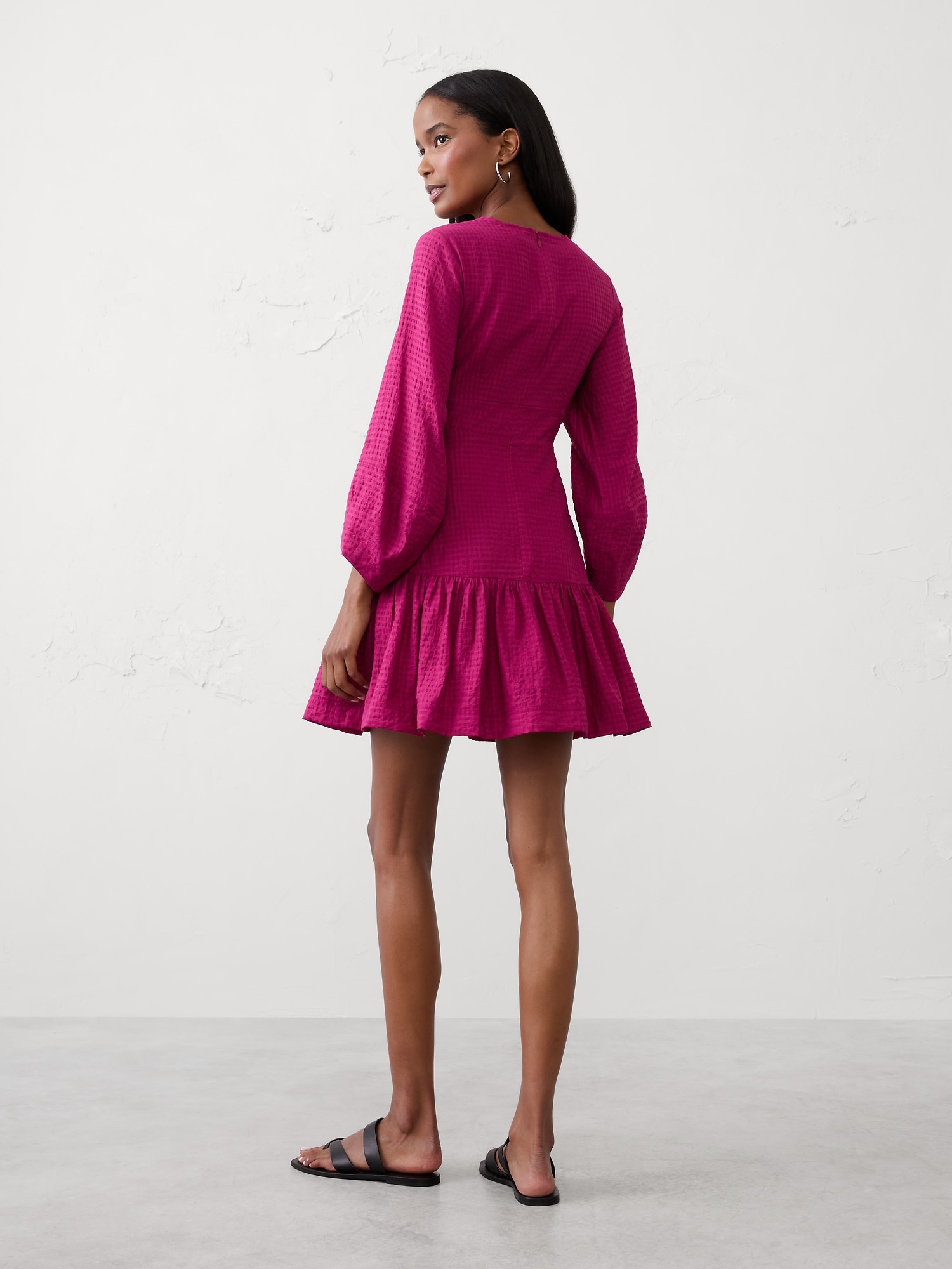Image number 2 showing, TEXTURED TWIST MINI DRESS