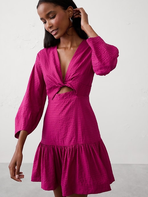 banana republic pink tweed dress $118 NWT BANANA REPUBLIC Size 14STRAPLESS TIE BACK A-LINE TWEED DRESS PINK  MULTI