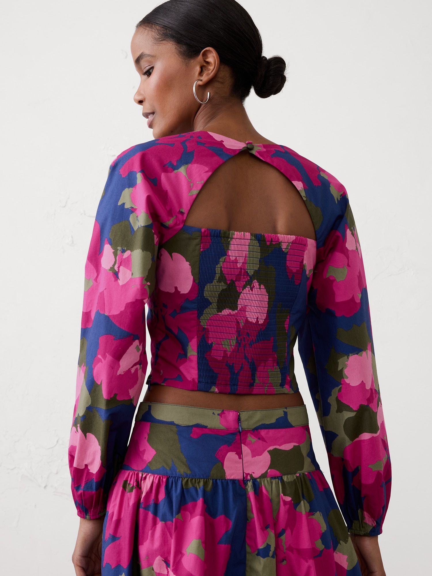 Image number 5 showing, POPLIN SQUARE-NECK TOP