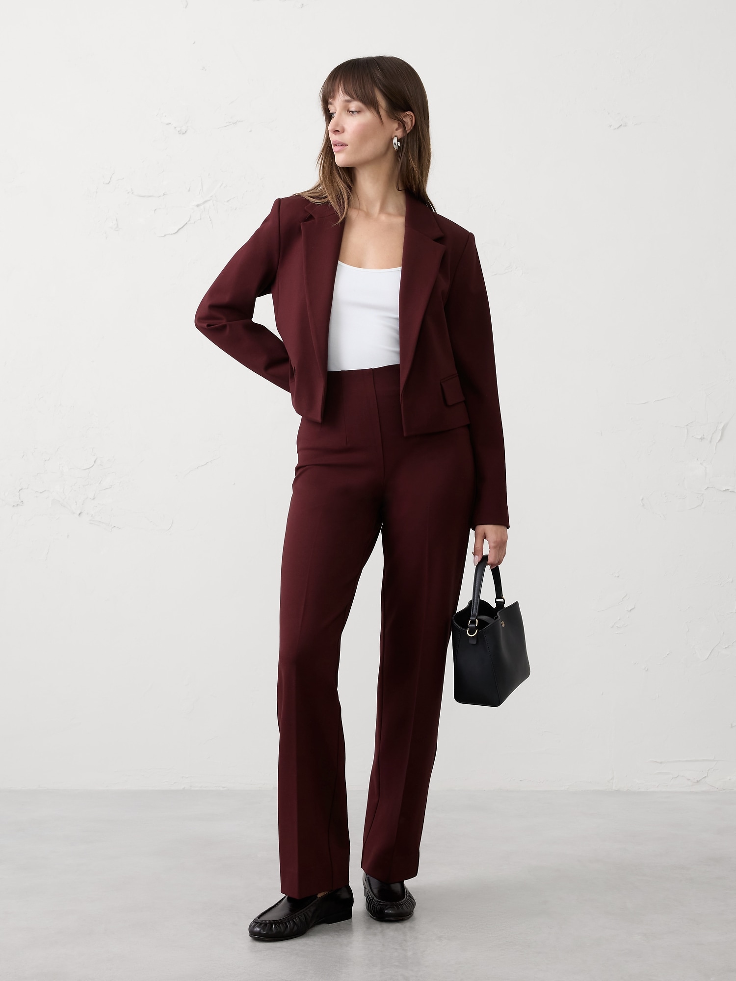 PONTE SHORT BLAZER - Vino Rosso