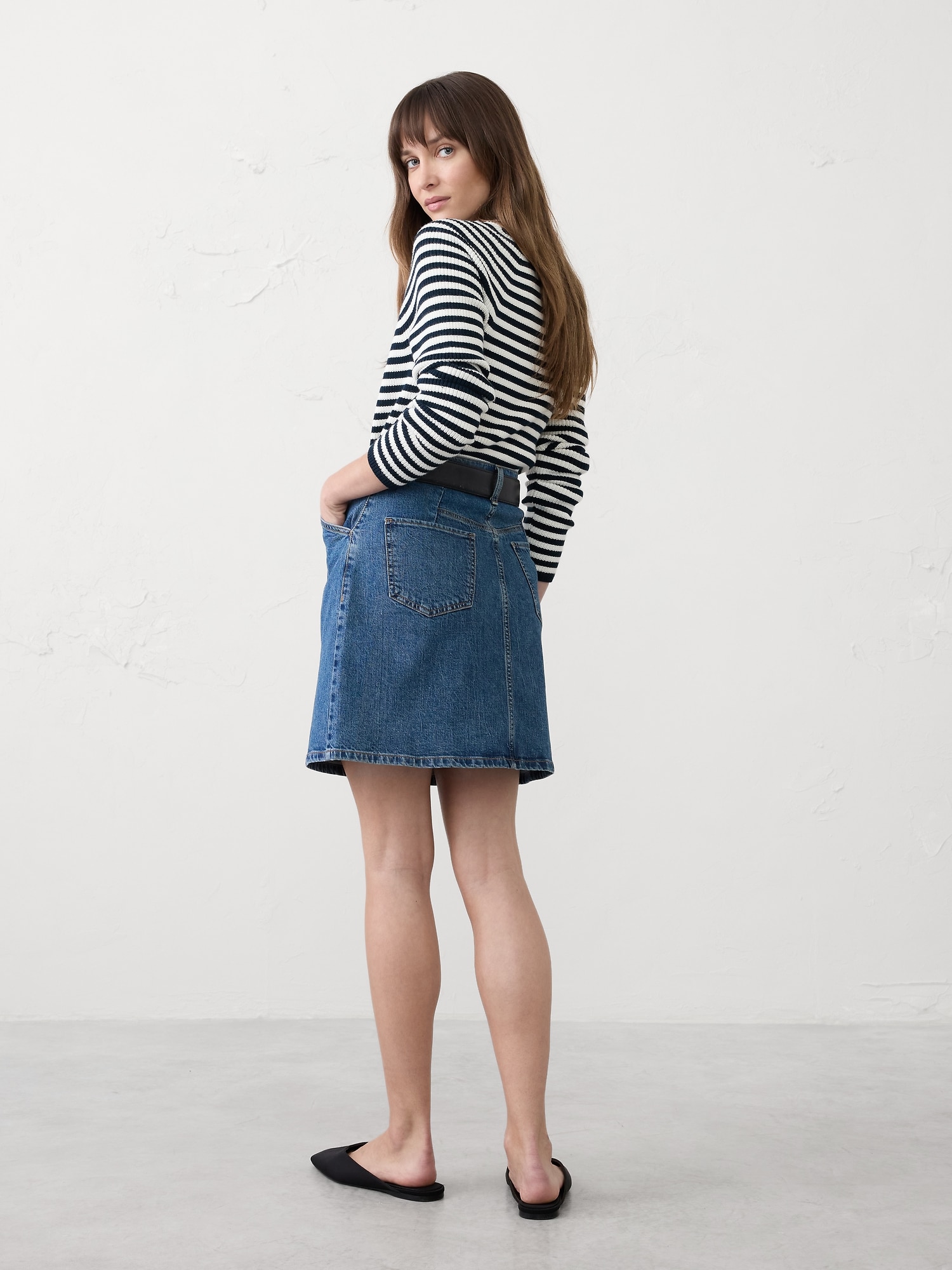 Image number 2 showing, Denim Utility Mini Skirt