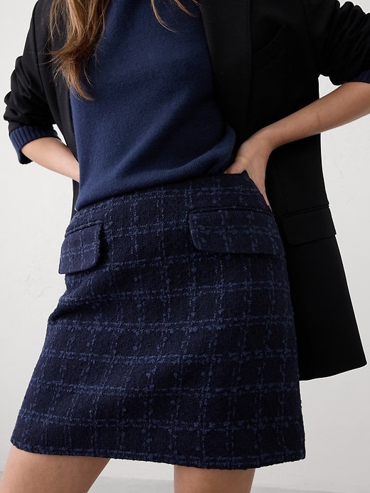 Tweed Pocket Mini Skirt
