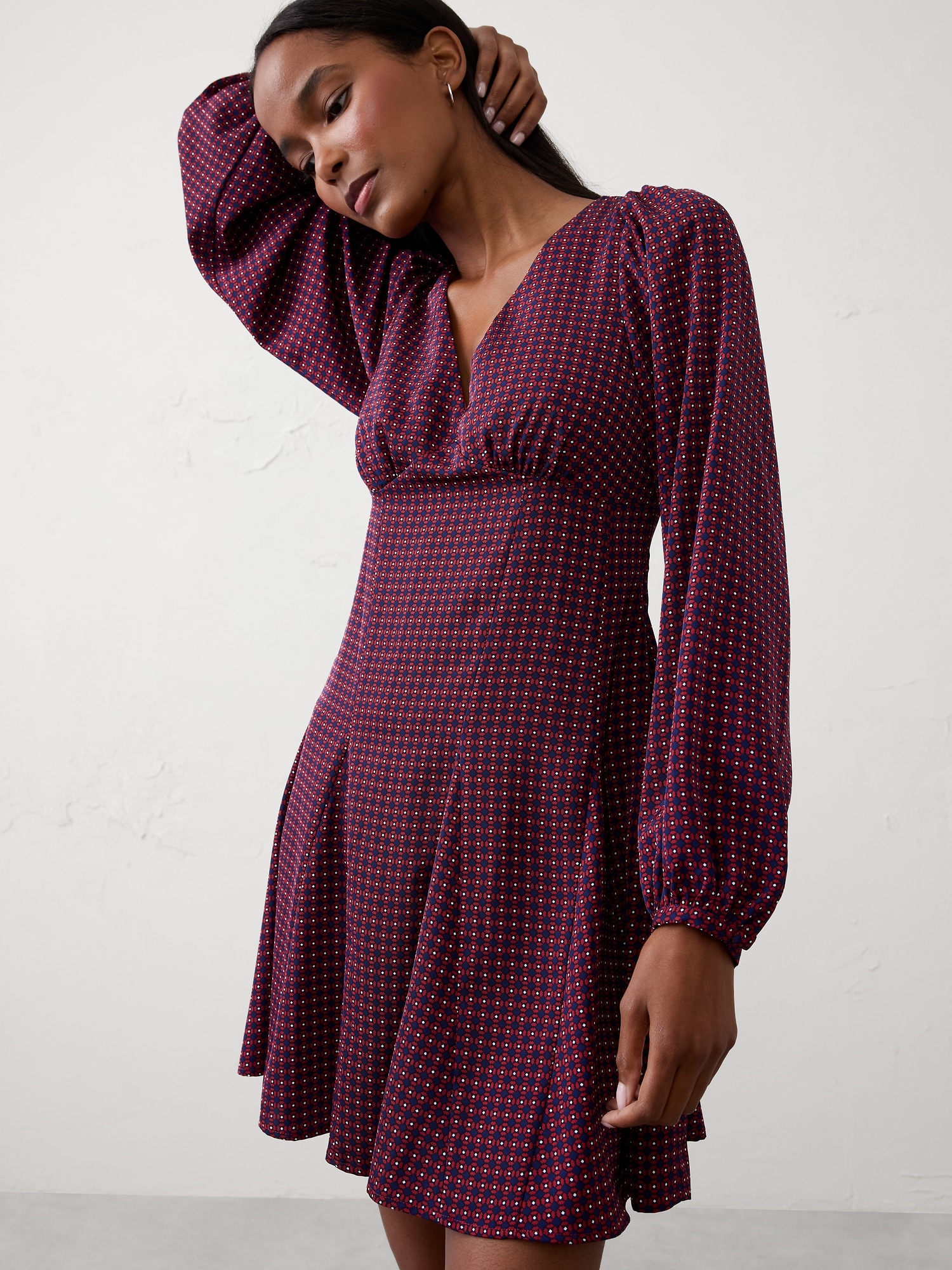 Image number 3 showing, Godet Mini Dress