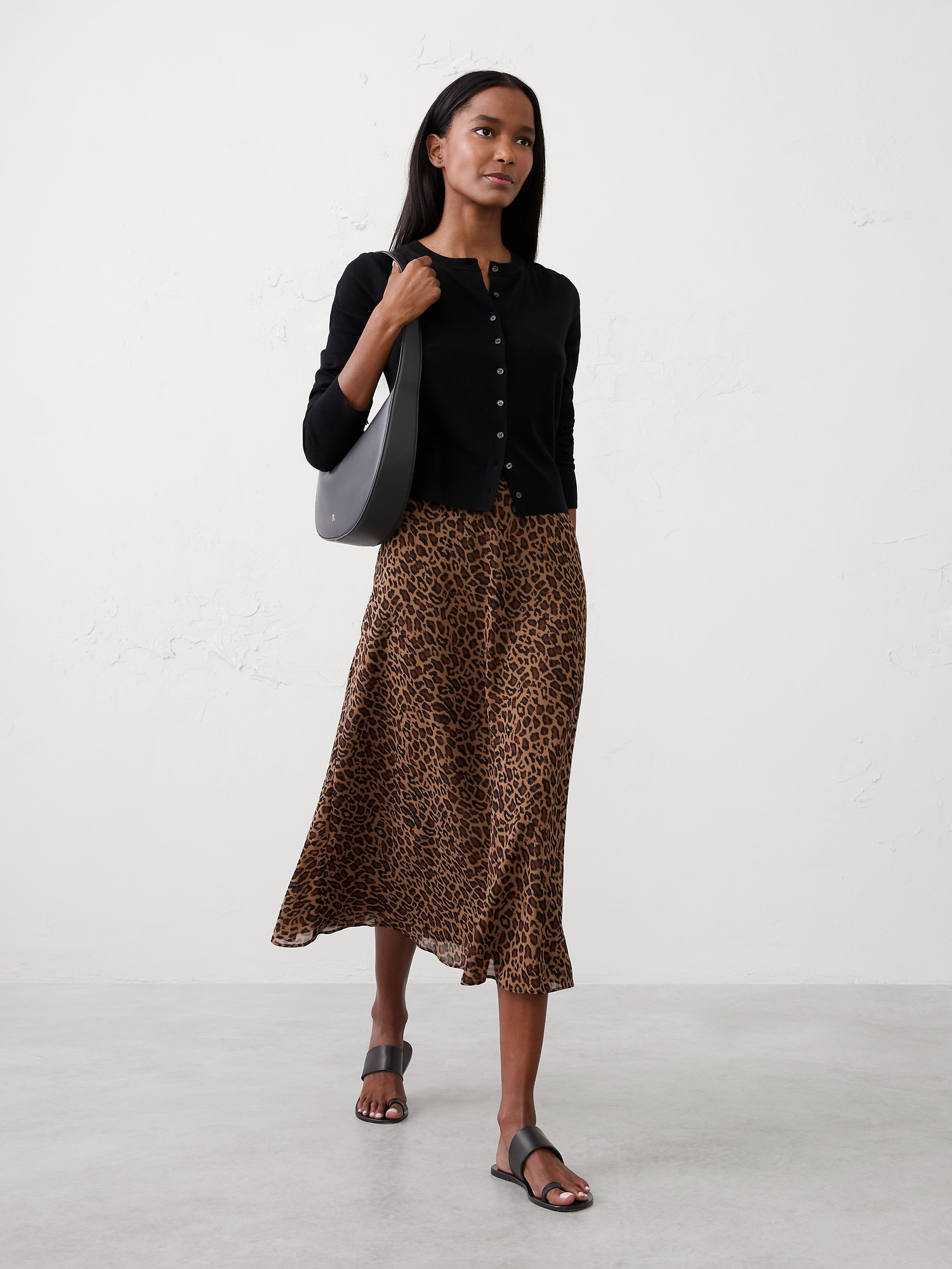 Chiffon Midi Skirt