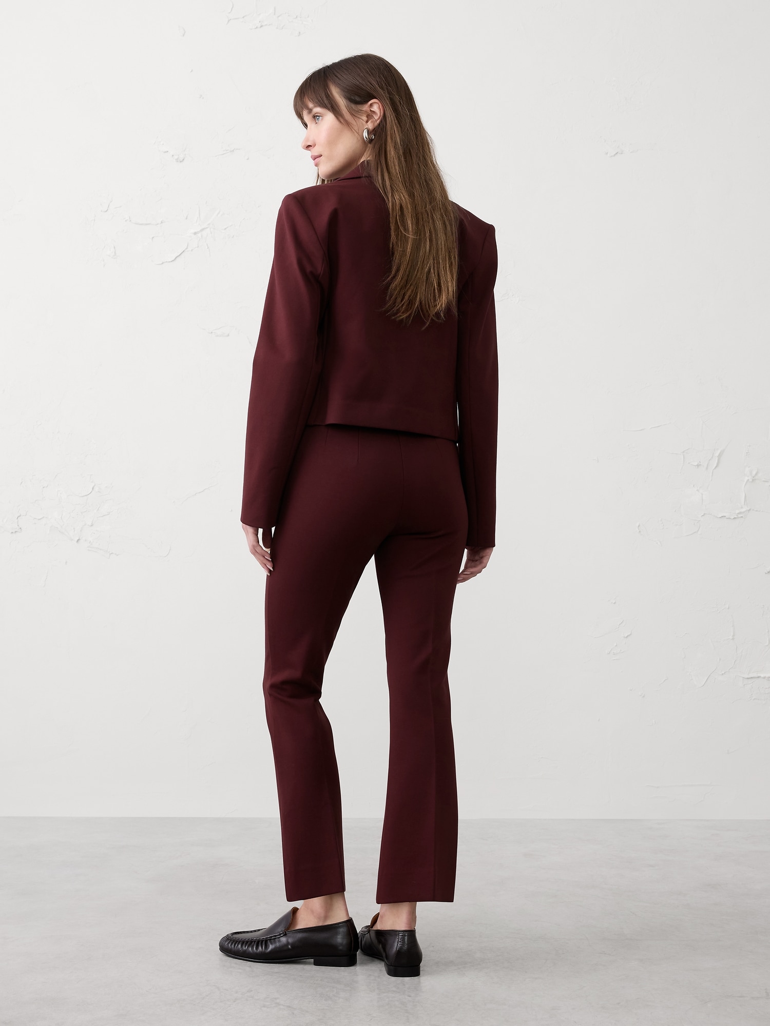 Image number 2 showing, Bootcut Cropped Ponte Pull-On Pant