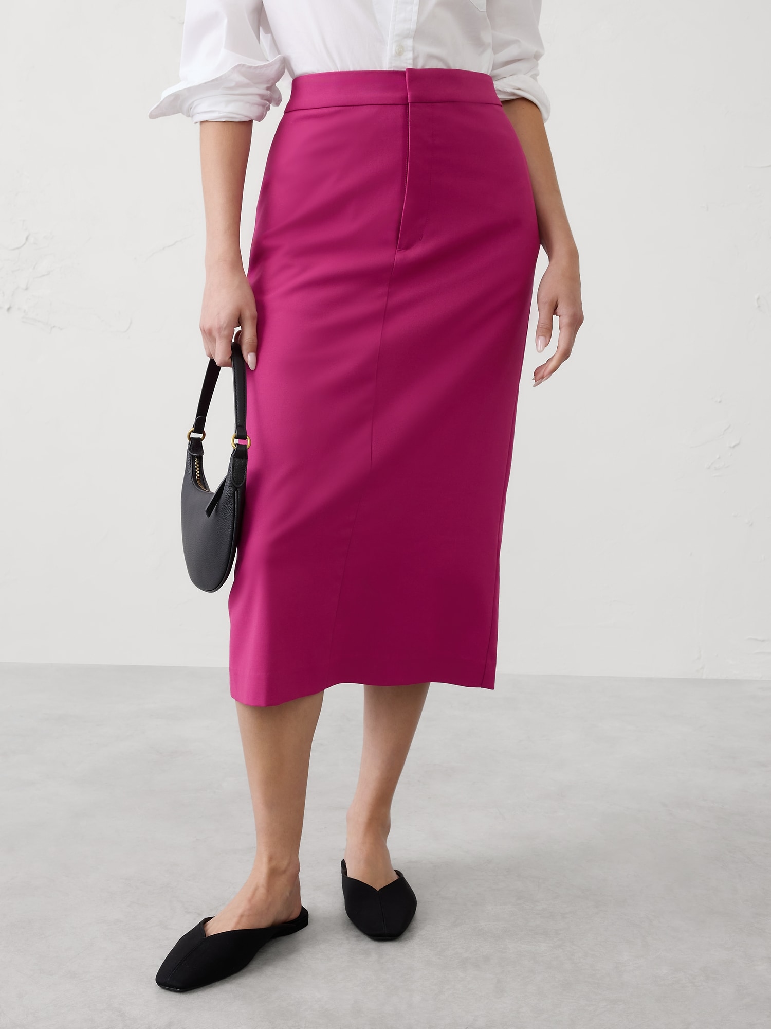 Image number 3 showing, Tailored Midi Skirt