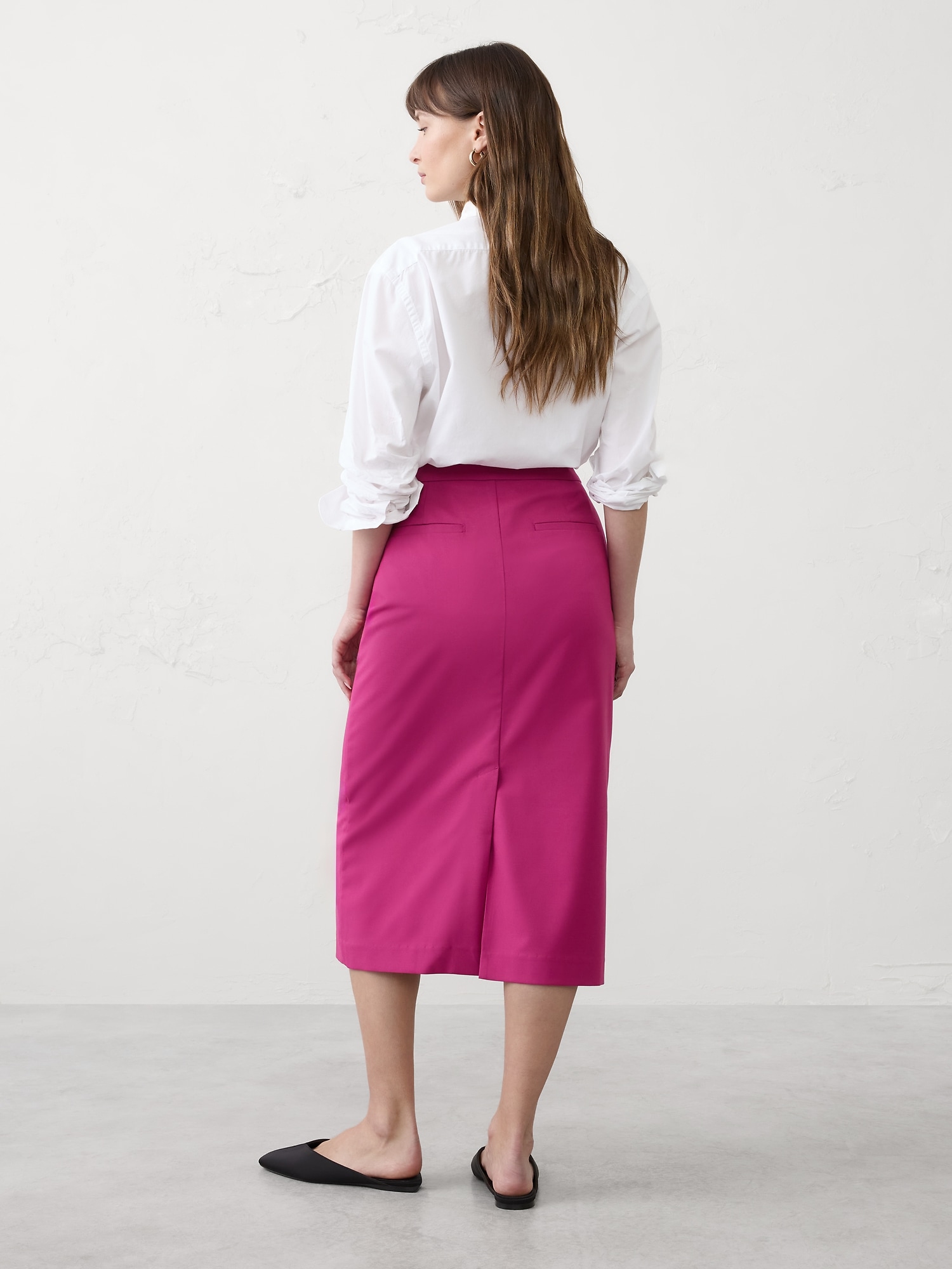Image number 2 showing, Tailored Midi Skirt