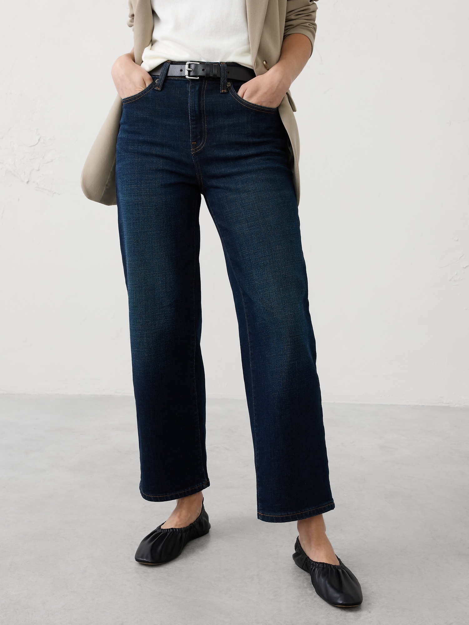 Image number 3 showing, Straight High-Rise Jean