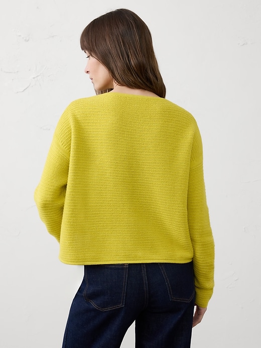 Boxy Cropped Pullover Sweater