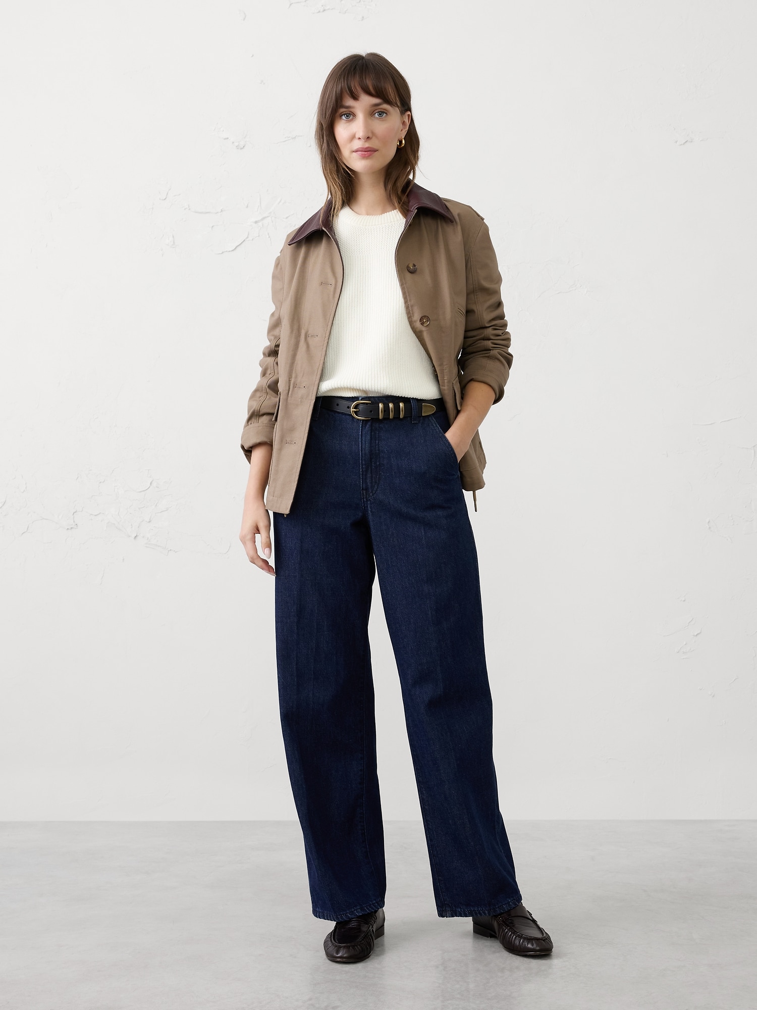 STRAIGHT HIGH-RISE LUXE TROUSER JEAN - Rinse