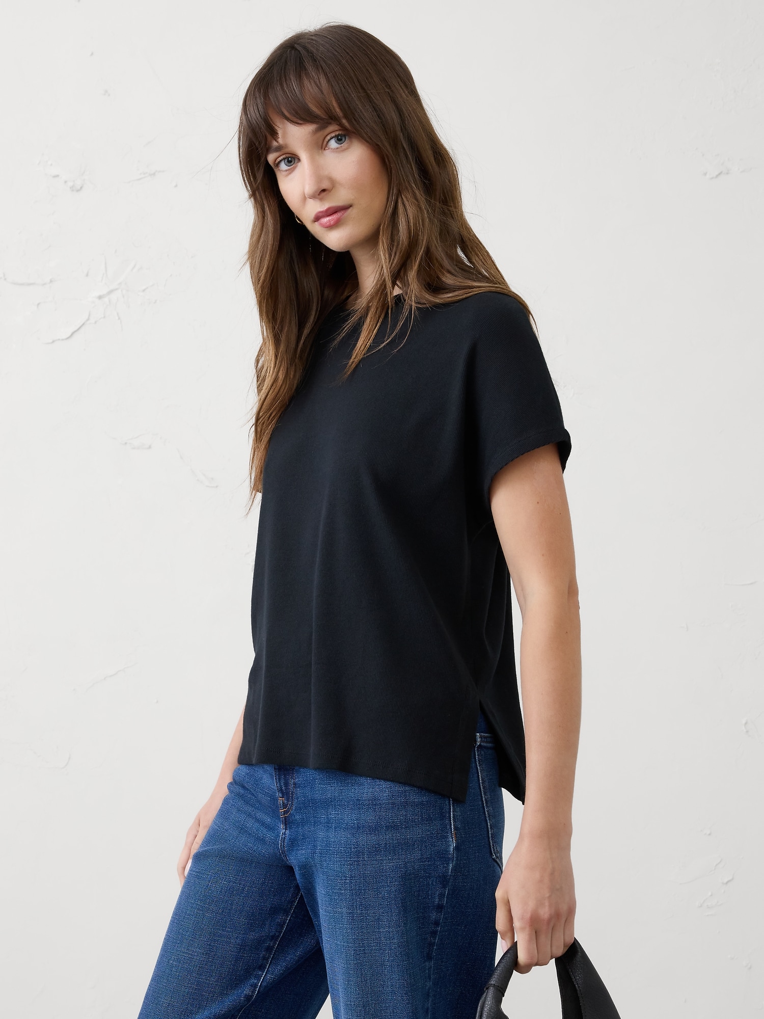 Image number 1 showing, Oversized Ribbed Top