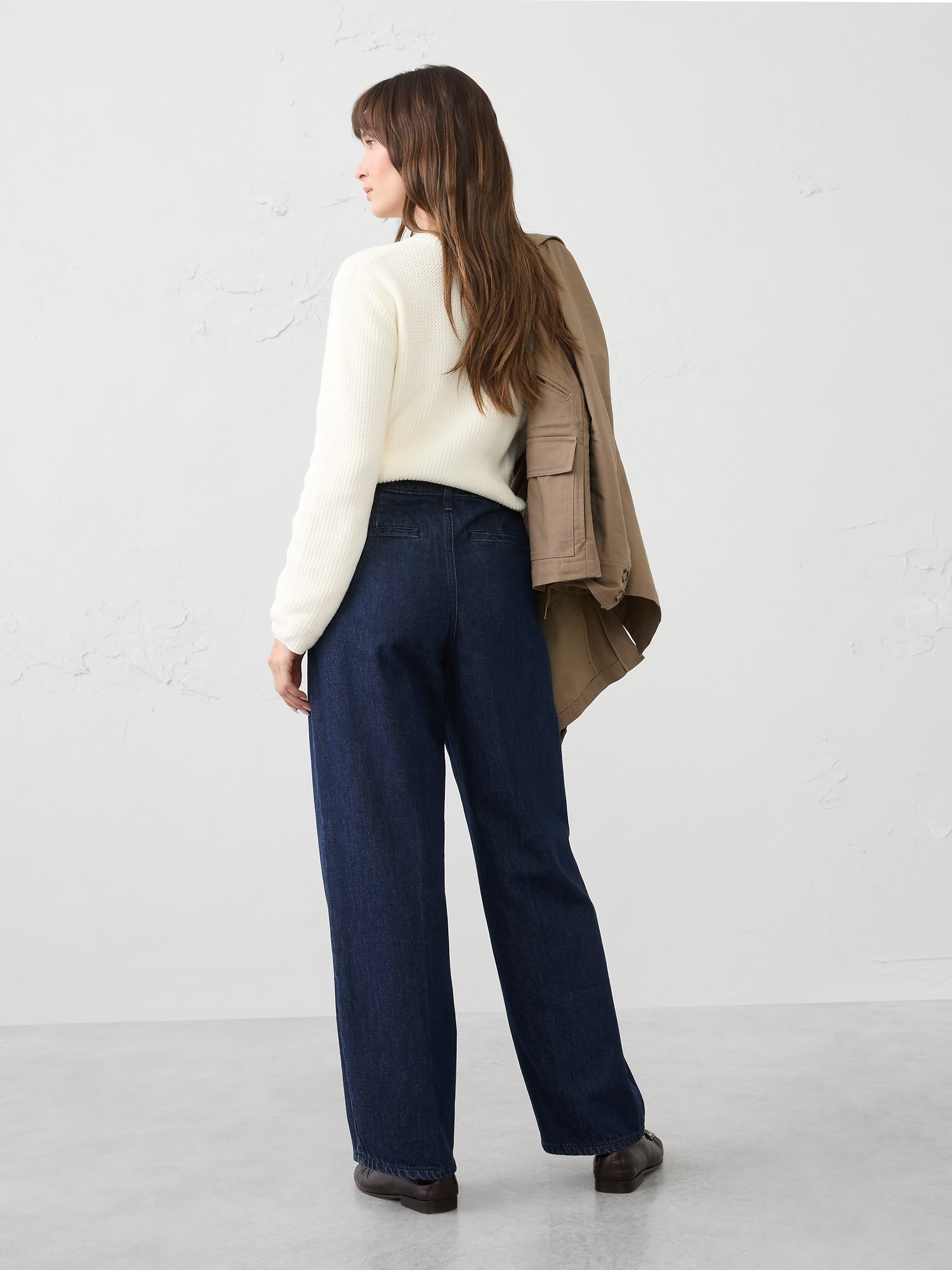 Image number 2 showing, STRAIGHT HIGH-RISE LUXE TROUSER JEAN