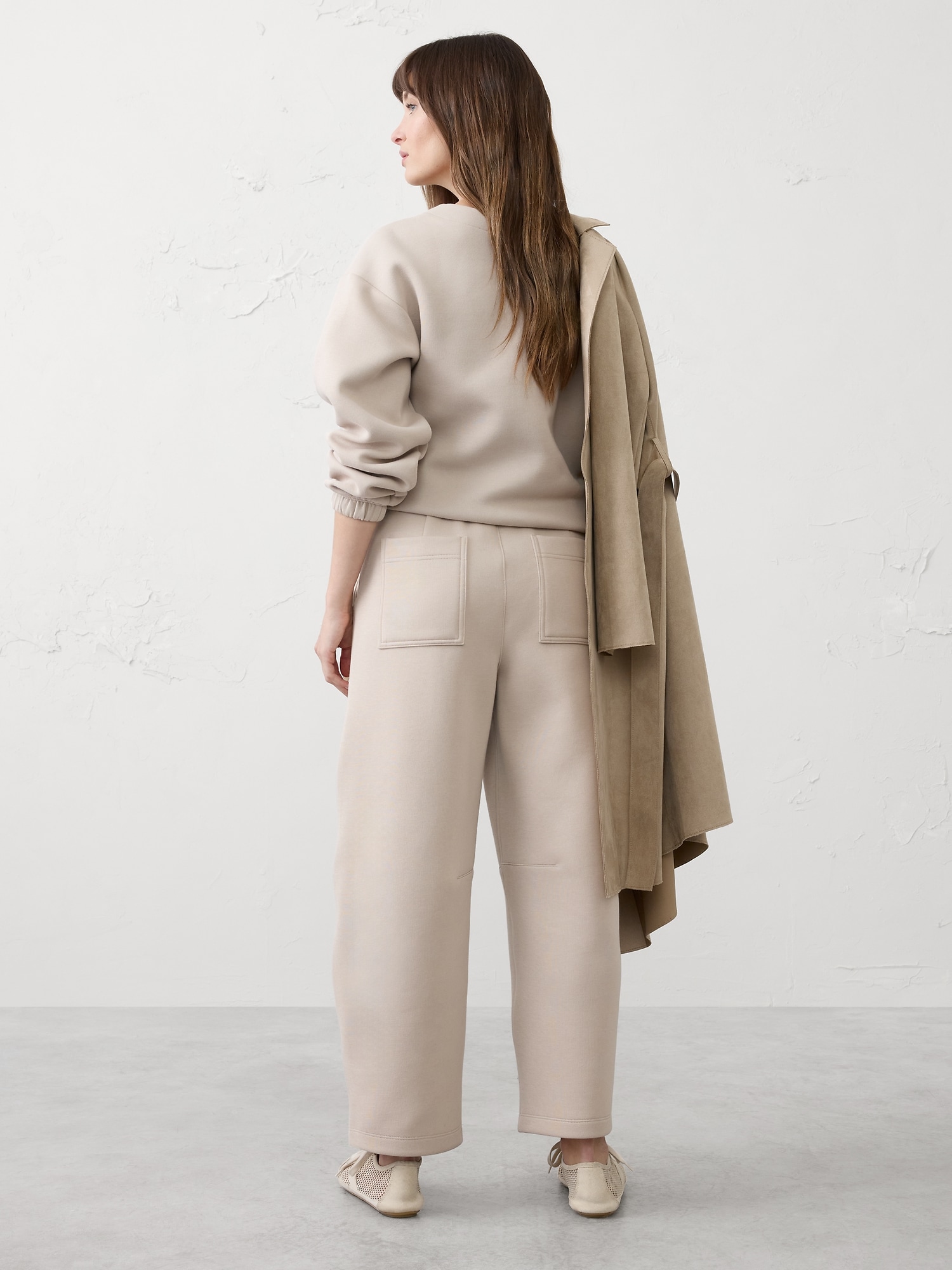 Image number 2 showing, Slim Barrel High-Rise Scuba Pant