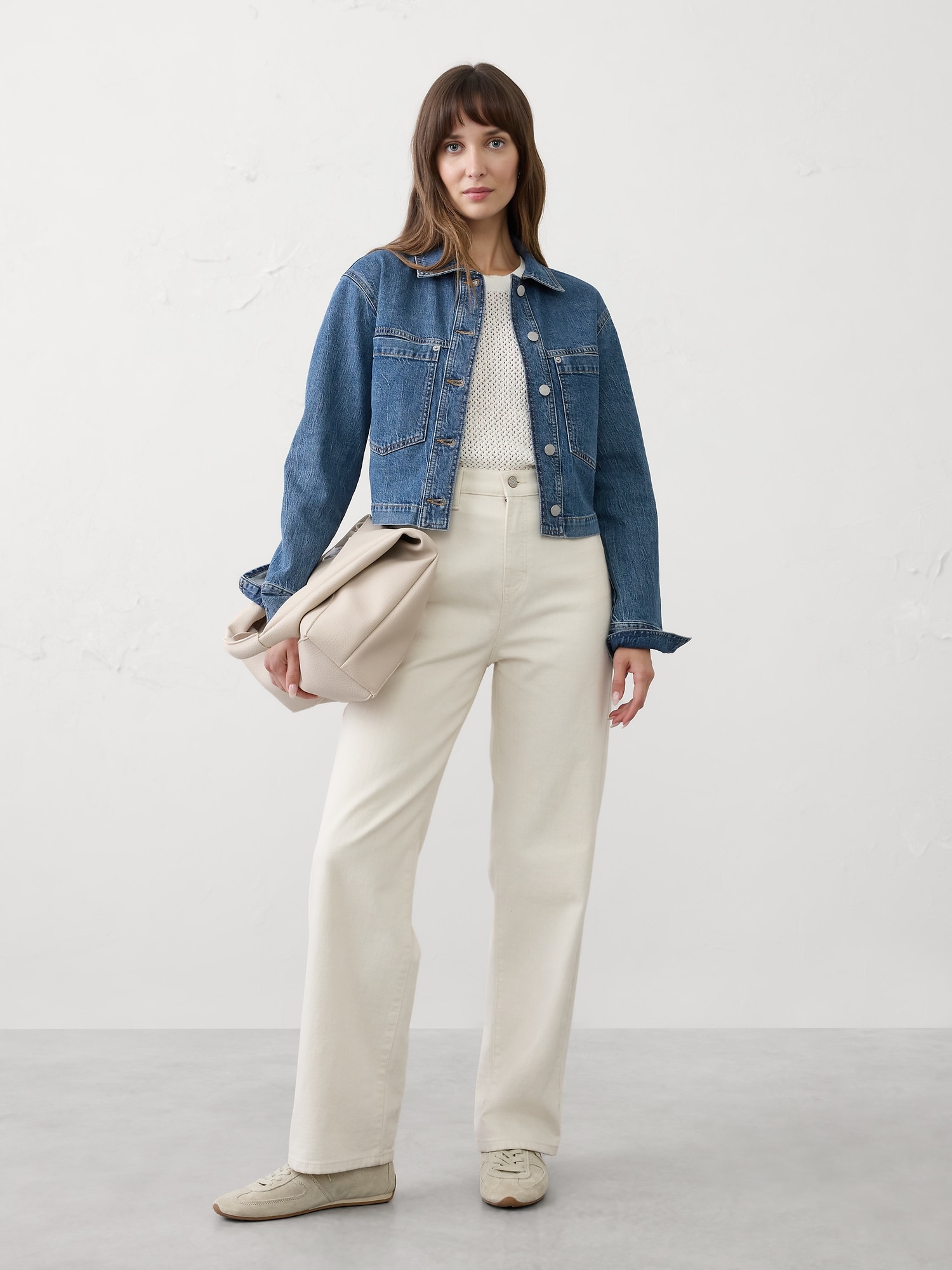 Denim Cropped Jacket