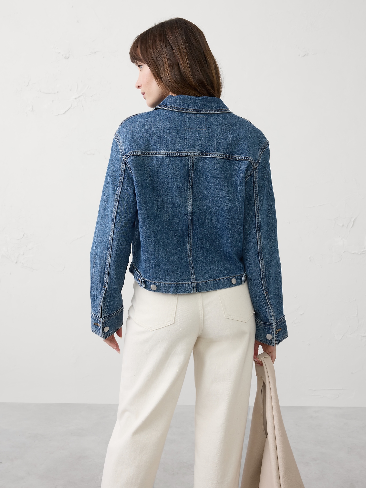 Image number 2 showing, Denim Cropped Jacket