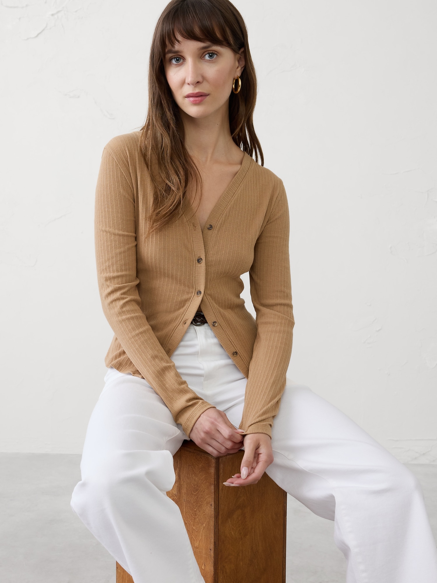 Image number 1 showing, Textured Cardigan Top