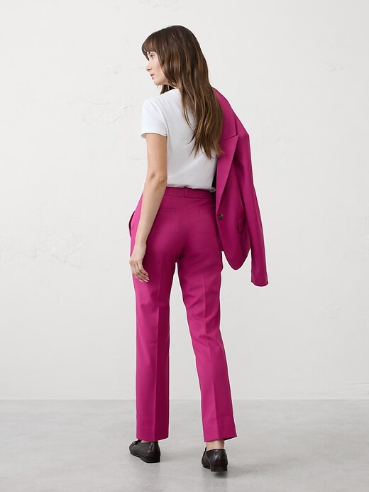 Pantalon Droit Fin Satin Imprimé Floral Banana Republic - Taille 6P (Petites) - Neuf Avec étiquettes