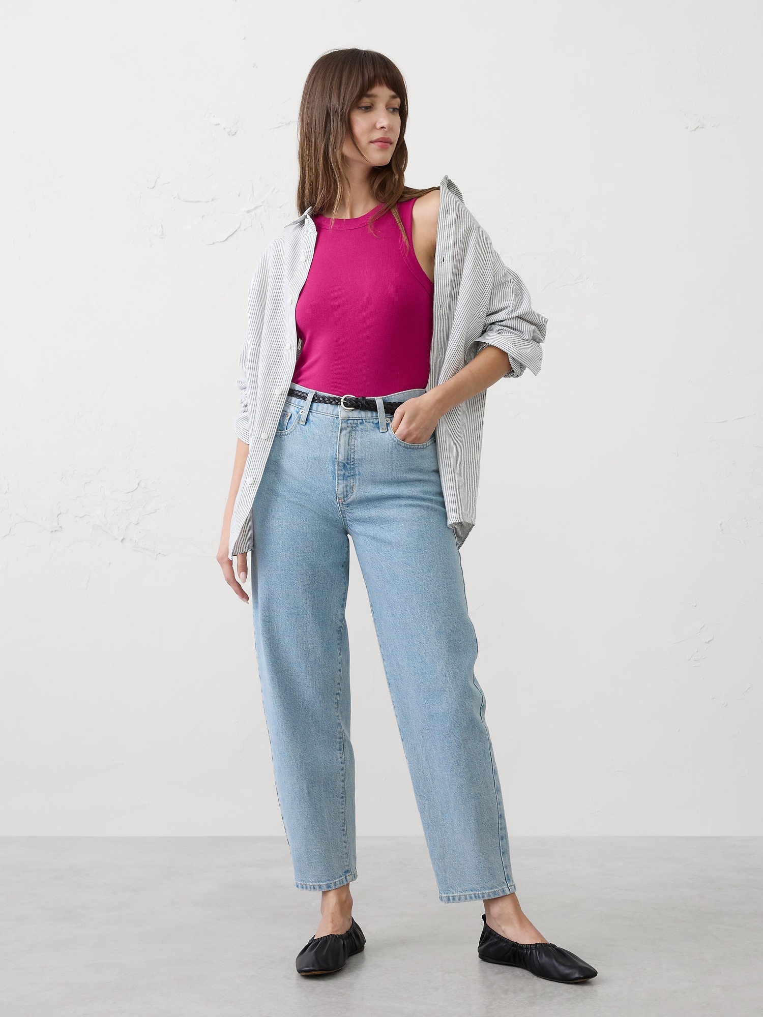 Ribbed Racer Tank - Camu Berry