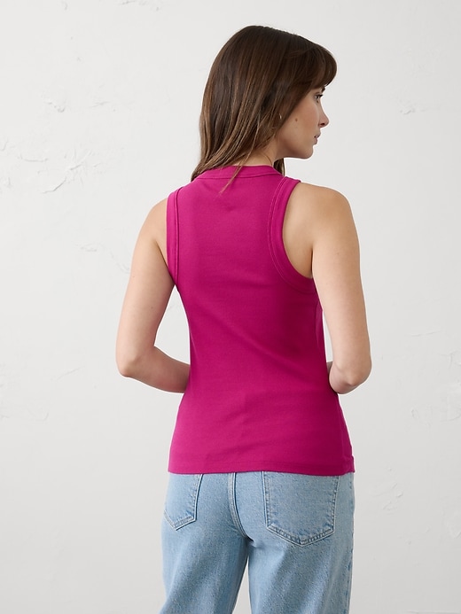 Ribbed Racer Tank | Banana Republic Factory
