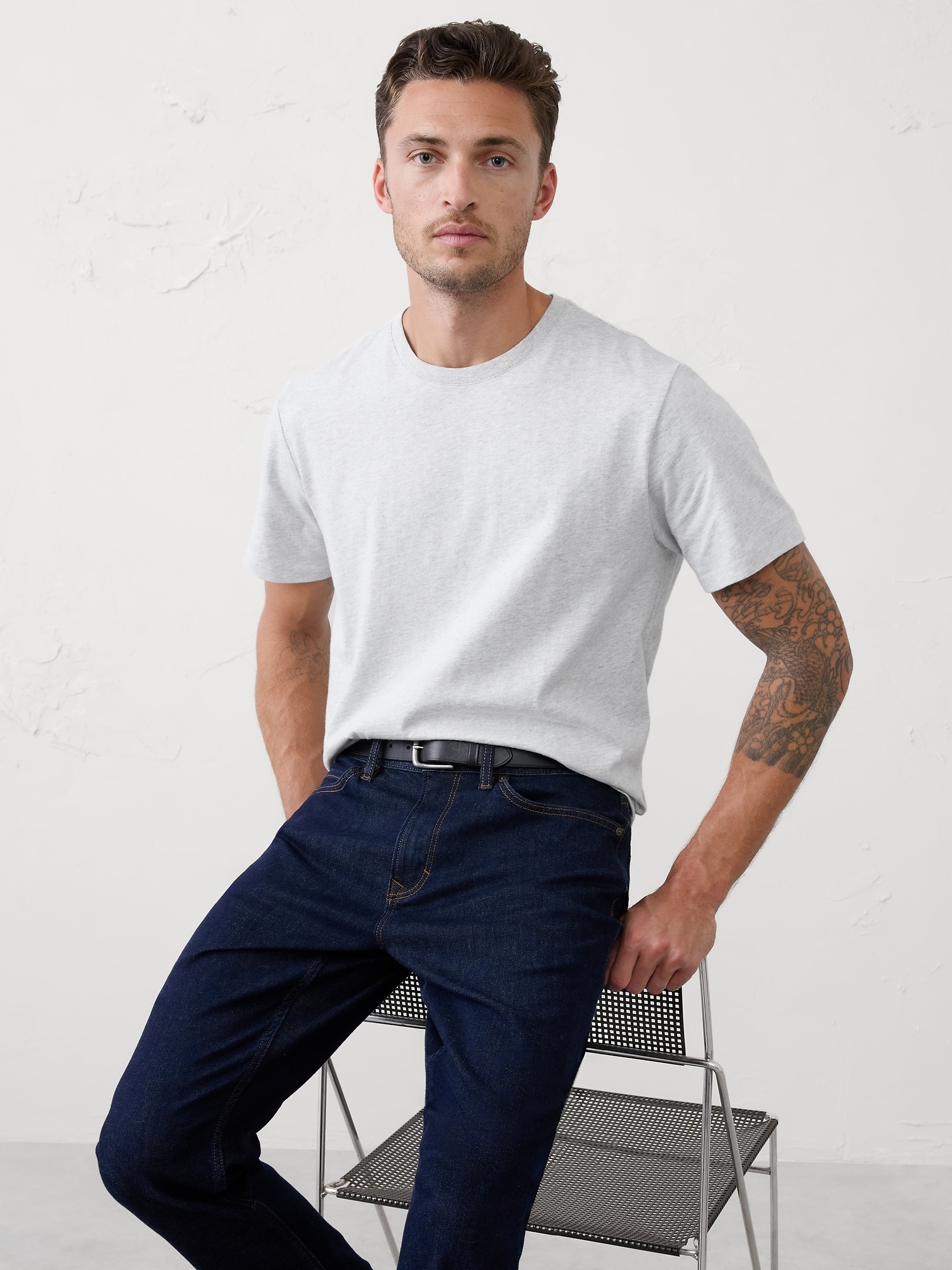 Midweight Cotton T-Shirt - Gray