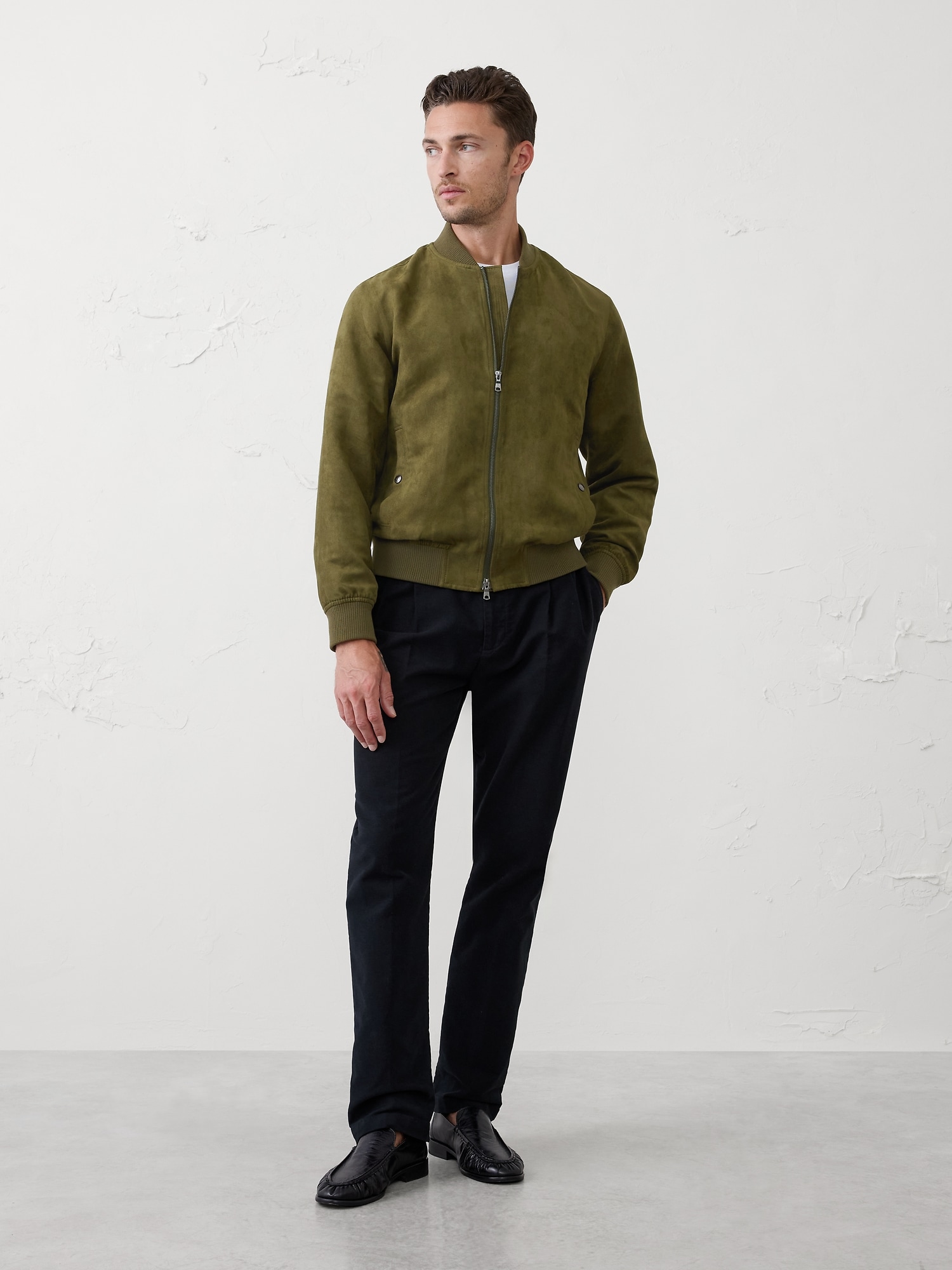 Vegan Suede Bomber