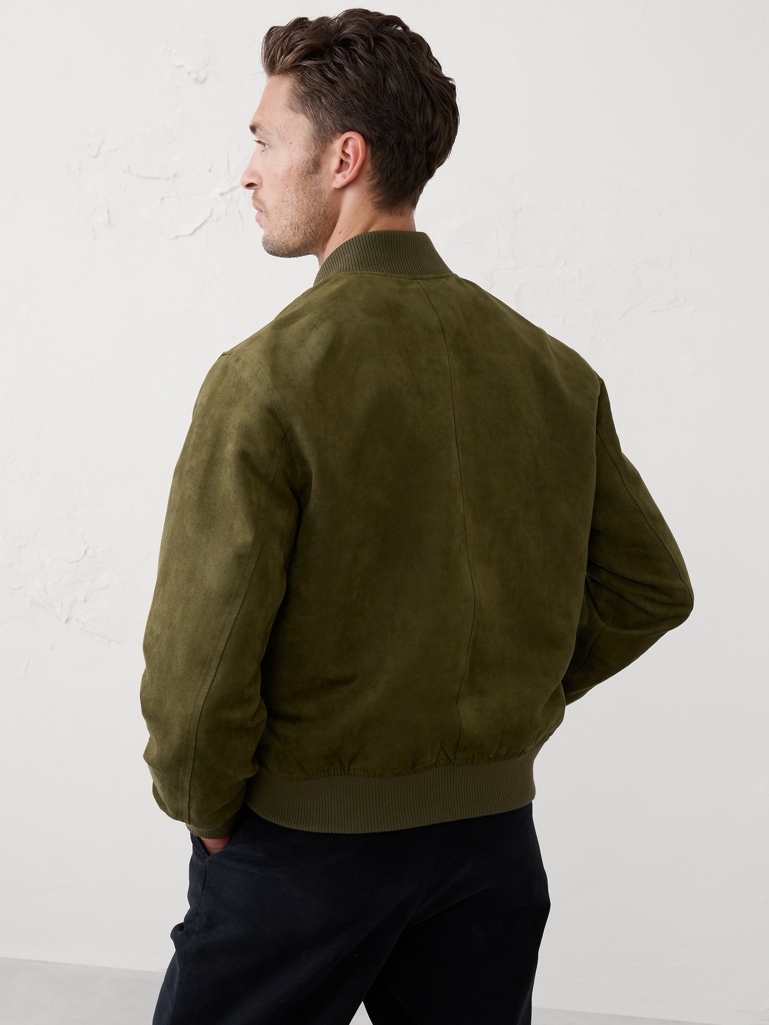 Image number 2 showing, Vegan Suede Bomber