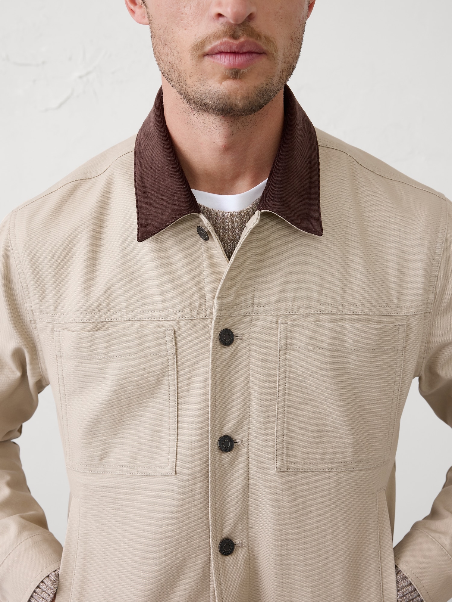 Image number 3 showing, Canvas Trucker Jacket
