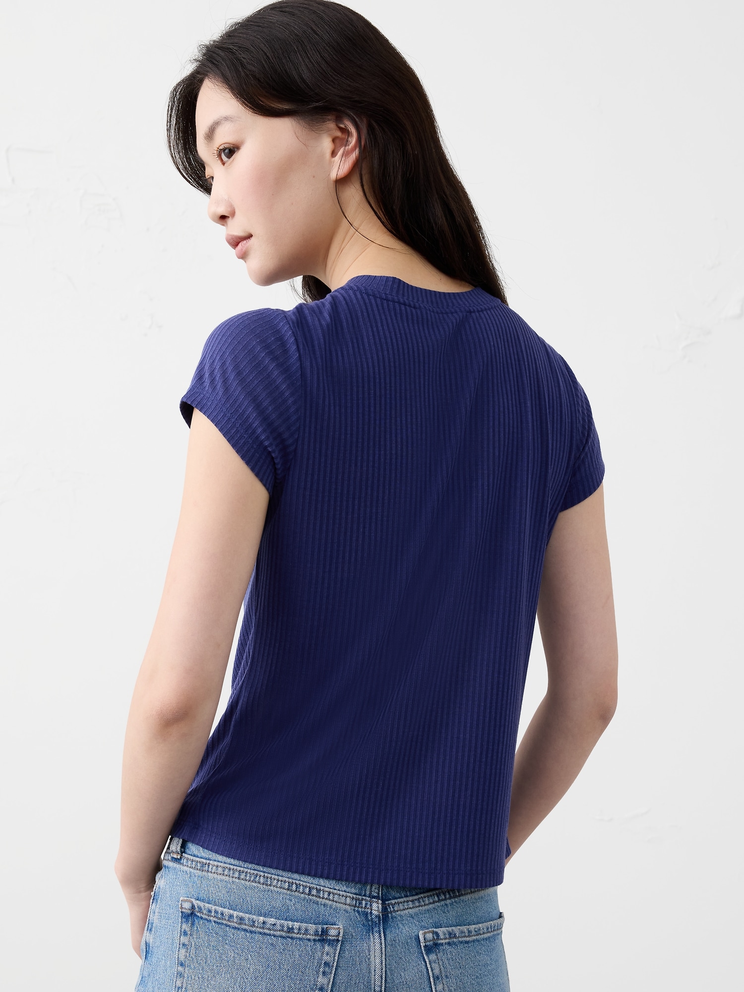 Image number 2 showing, Ribbed Henley