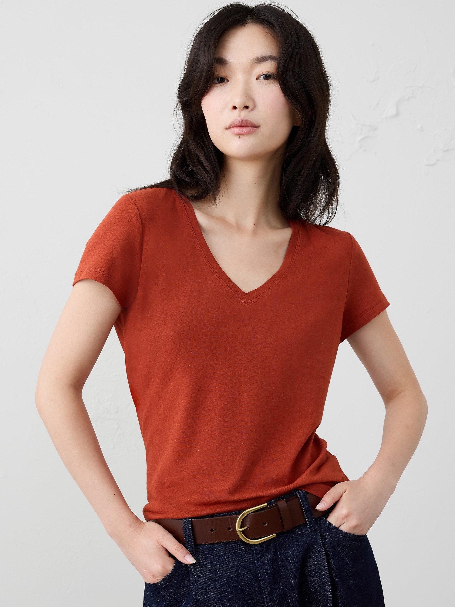 Image number 3 showing, Timeless V-Neck T-Shirt