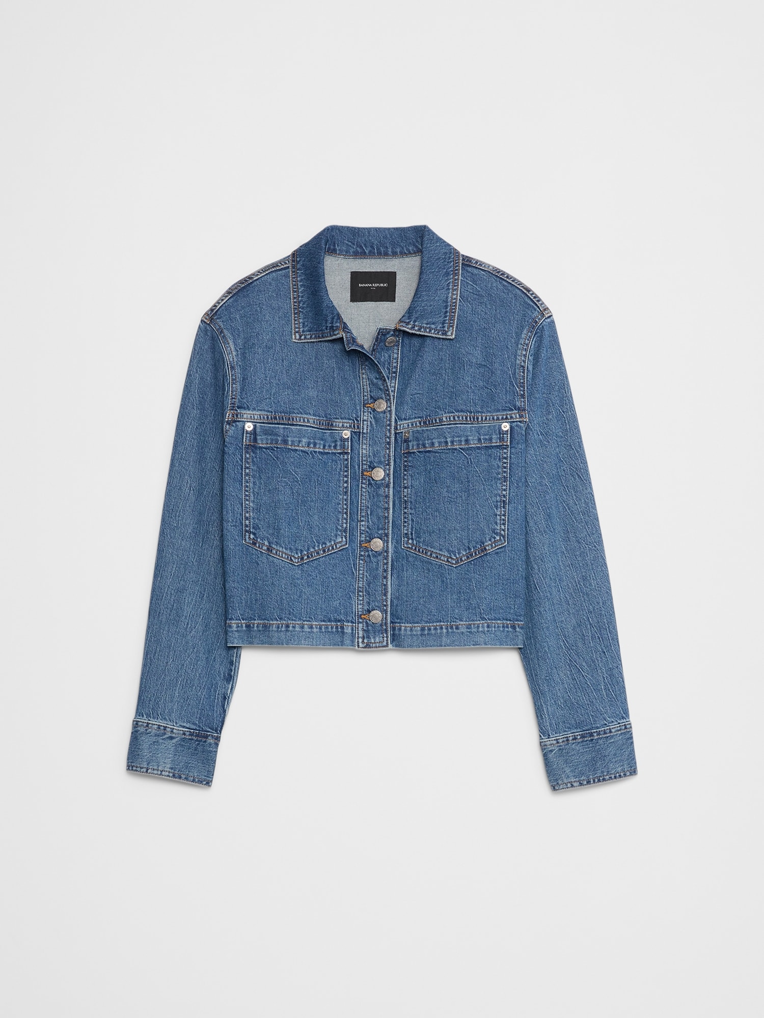 Image number 4 showing, Denim Cropped Jacket