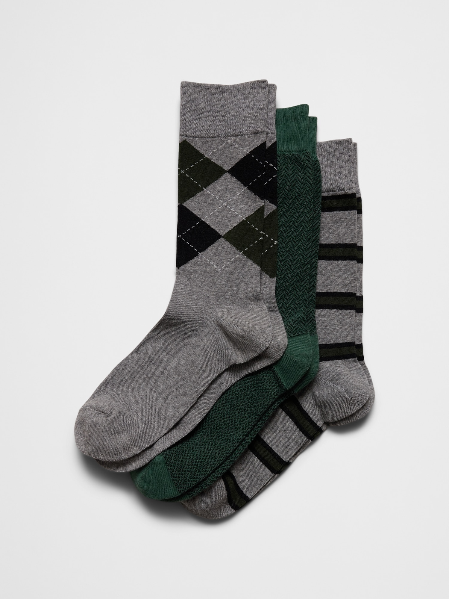 Argyle Herringbone Trouser Socks (3 Pack)