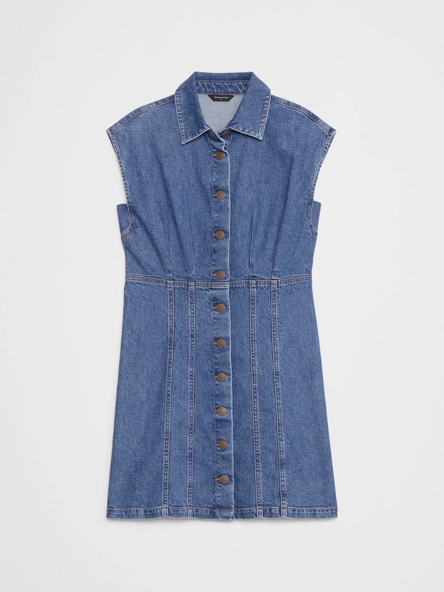 Image number 4 showing, Denim Mini Shirtdress