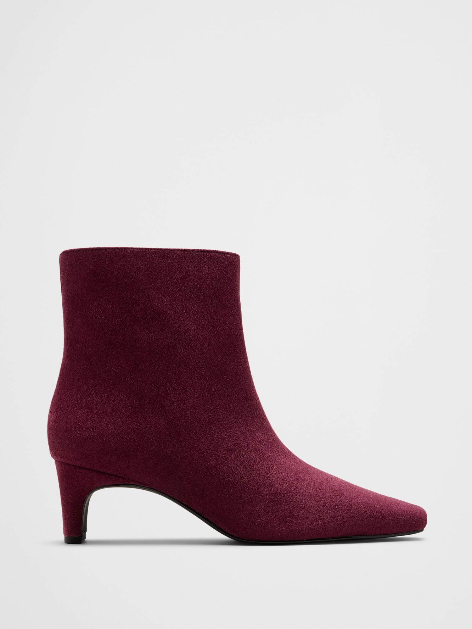 Vegan Leather Dress Bootie - Bright Wine