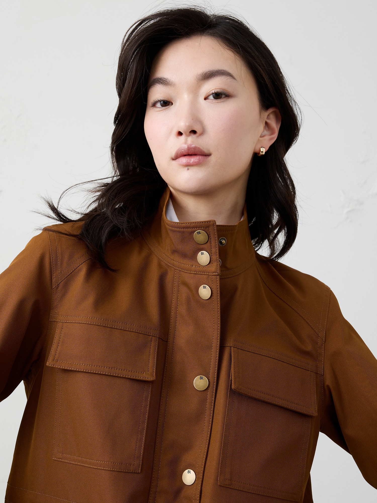Image number 3 showing, Twill Utility Jacket