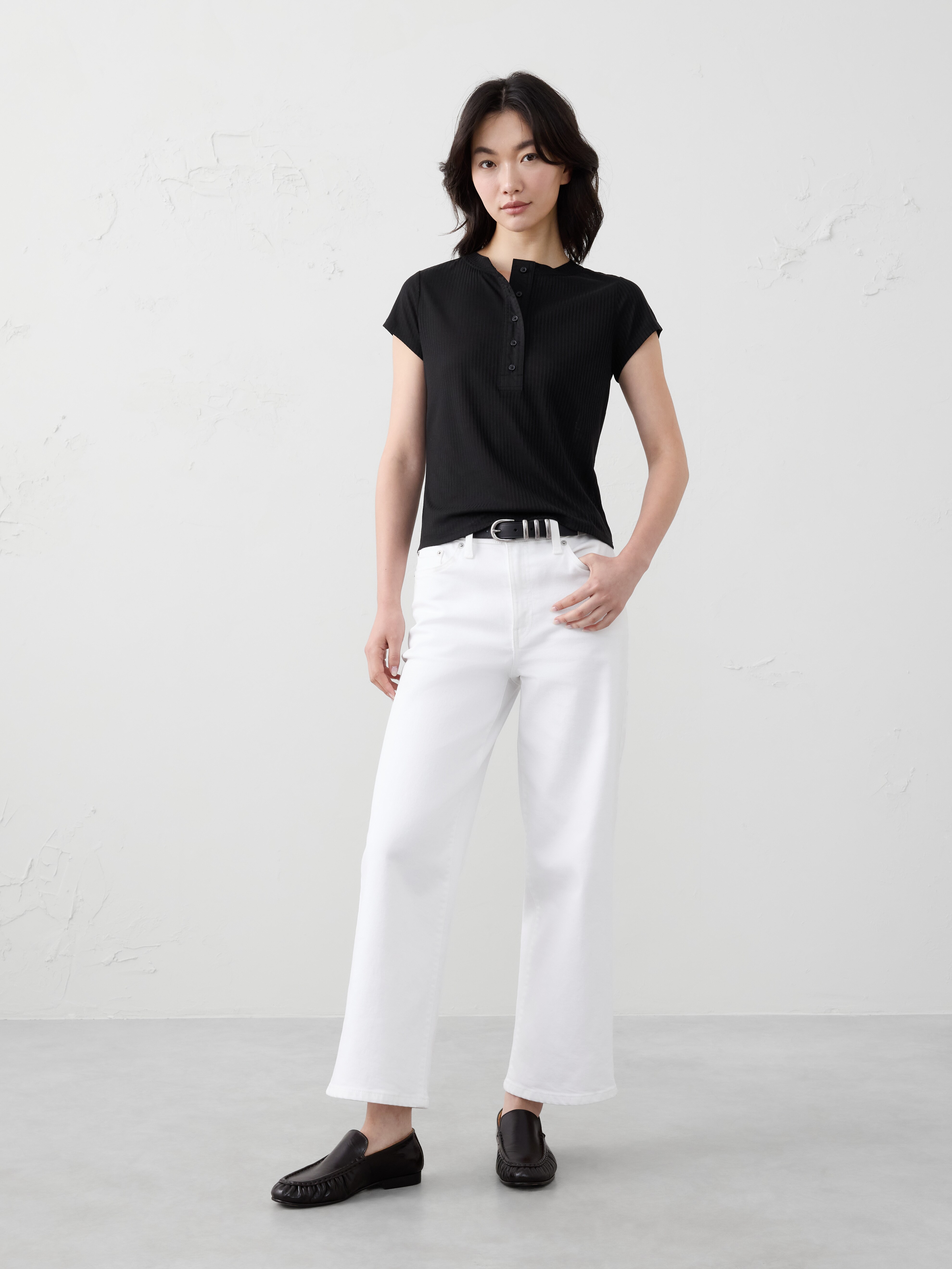 Ribbed Henley
