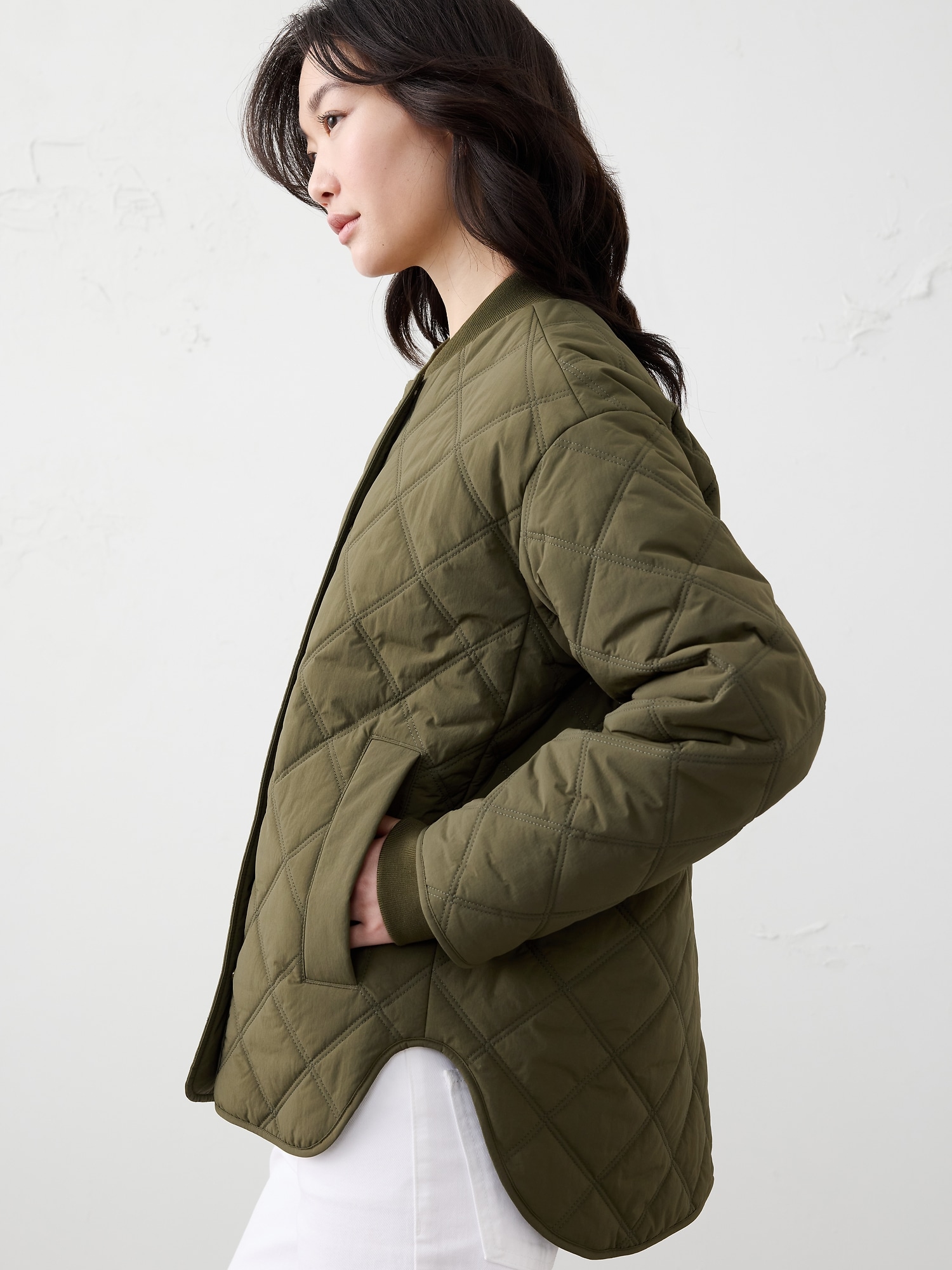 Image number 5 showing, NYLON QUILTED JACKET