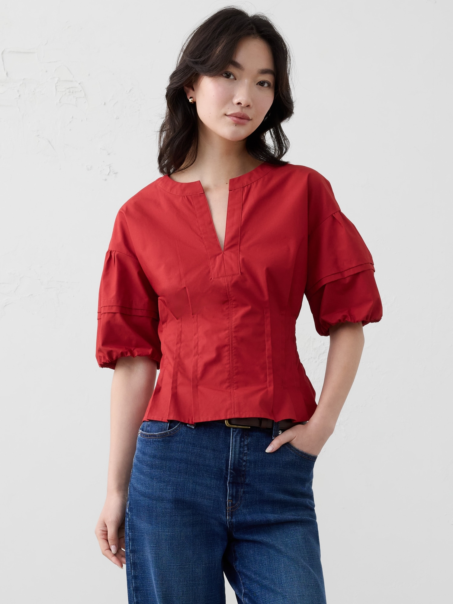 PINTUCK TOP - Embers