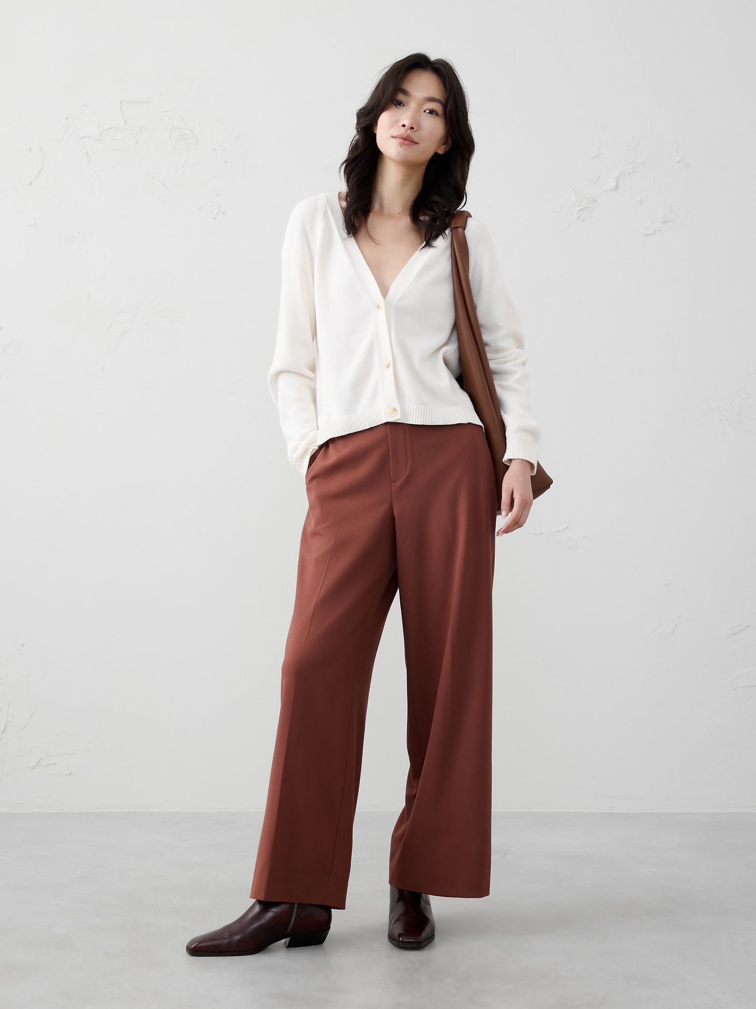Hayden Wide-Leg Pant - Brown