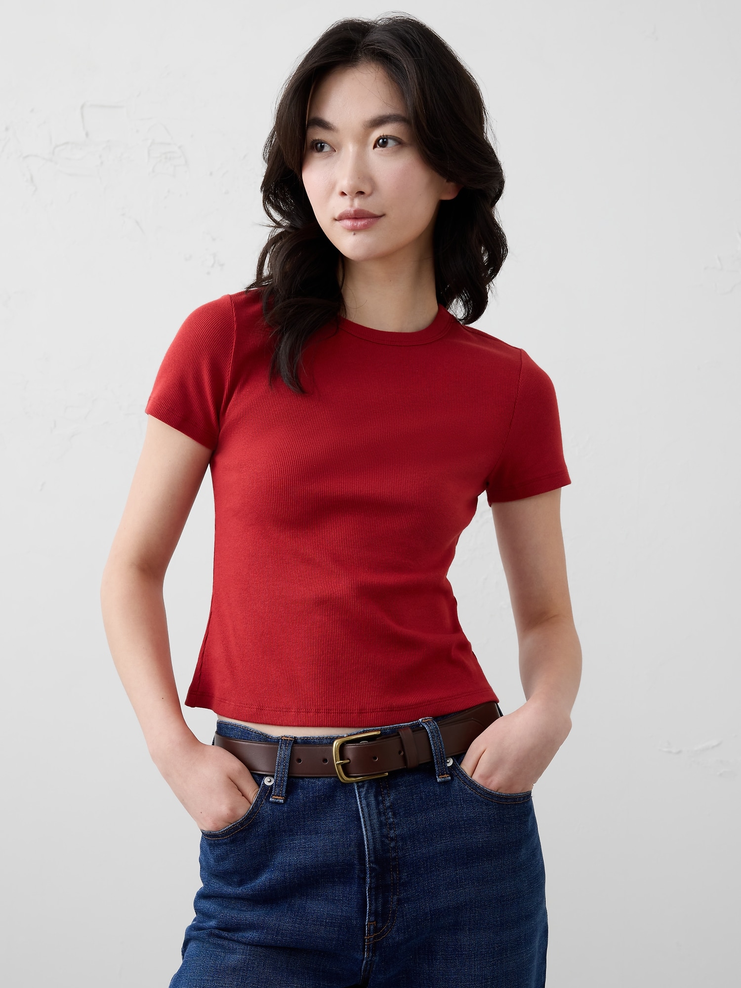 Ribbed T-Shirt - Embers