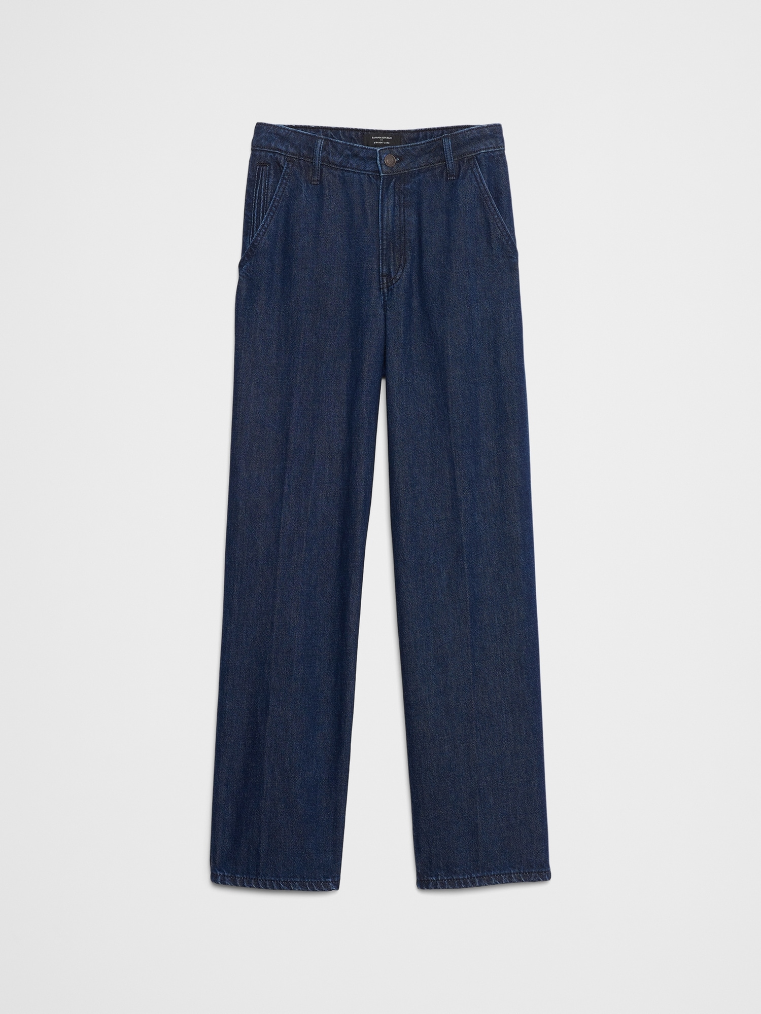 Image number 4 showing, STRAIGHT HIGH-RISE LUXE TROUSER JEAN