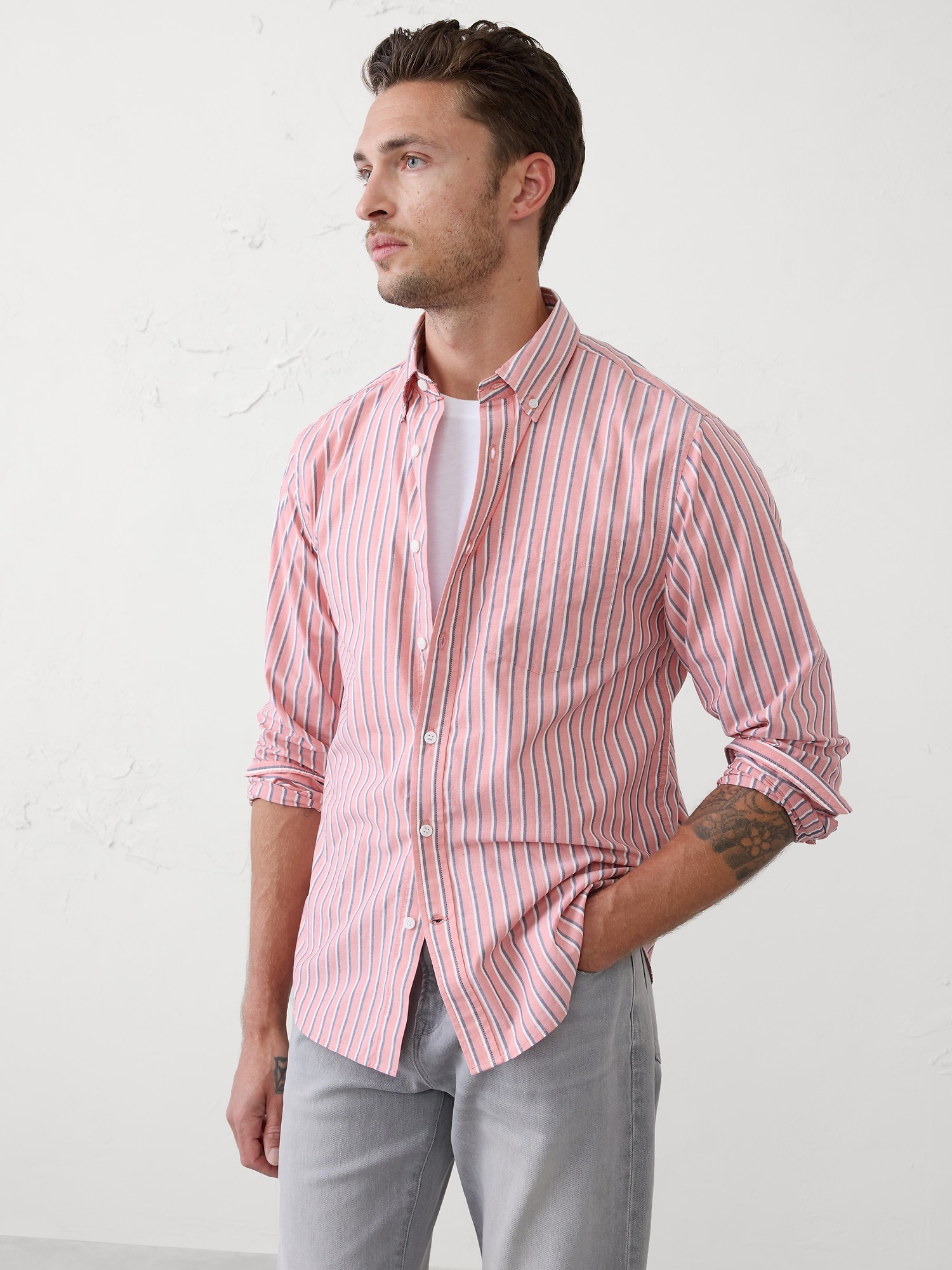 Slim Softwash Cotton Shirt