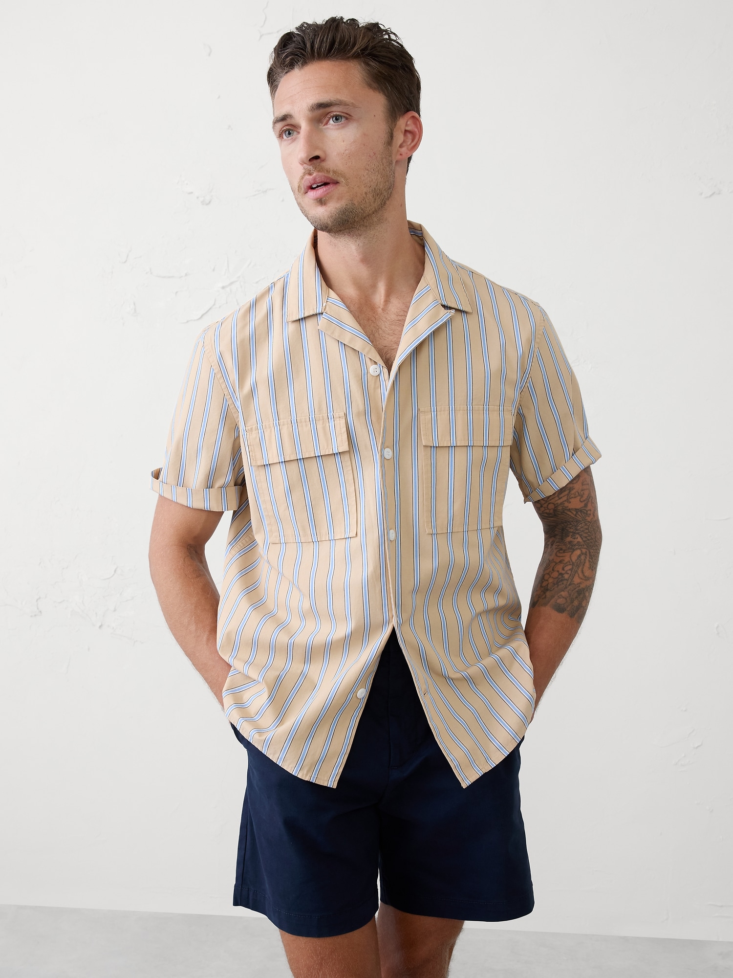 Image number 1 showing, Poplin Resort Shirt