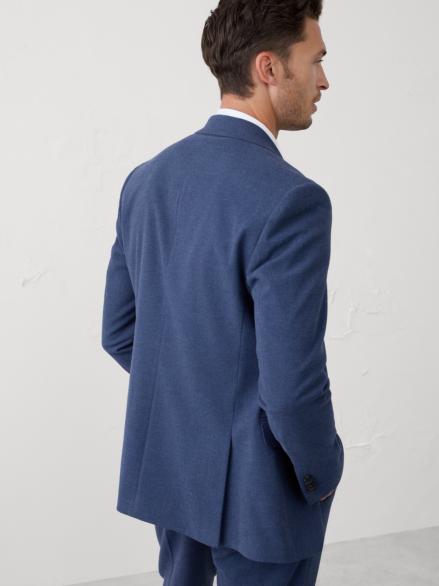 Image number 2 showing, Tailored-Fit Soft Flannel Suit Jacket