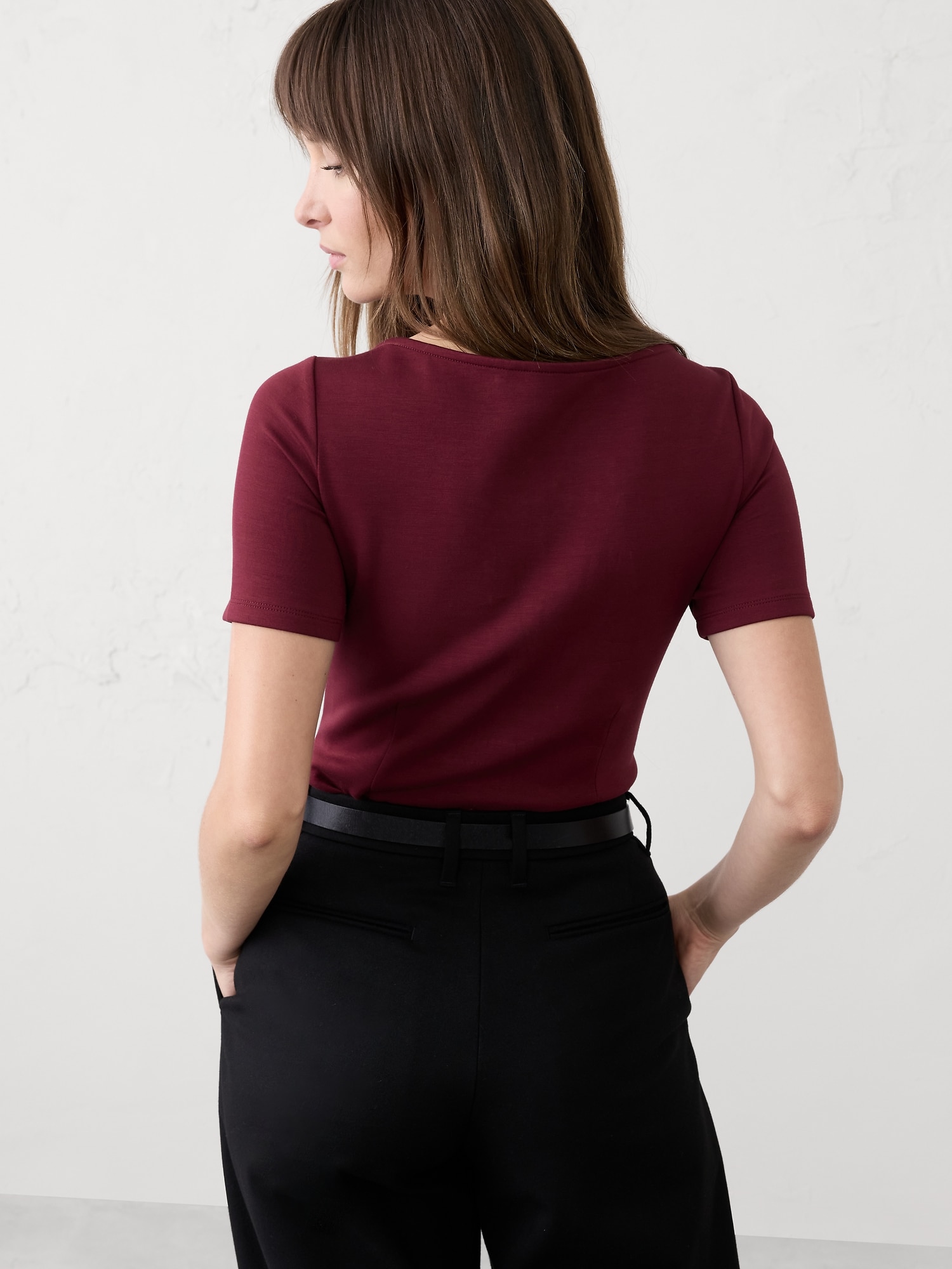 Image number 2 showing, SCUBA SEAMED TOP