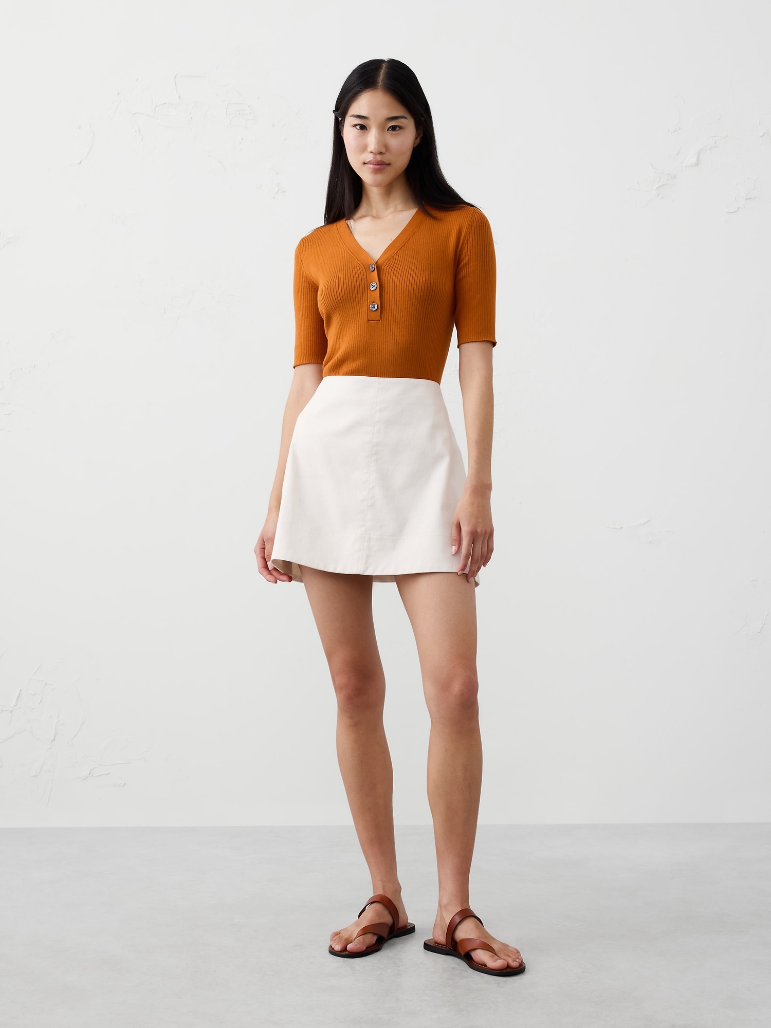 Image number 1 showing, Ribbed Sweater Henley